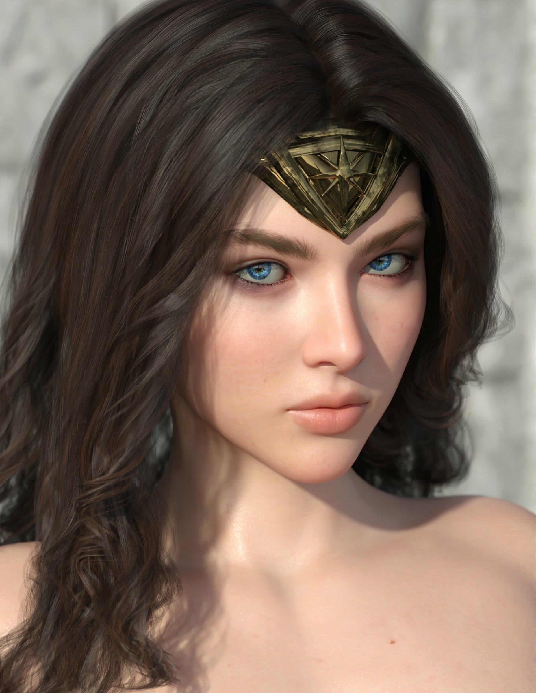 Beautiful Face Wonder Woman Wonder Woman Series Naked Cake Boobs Big