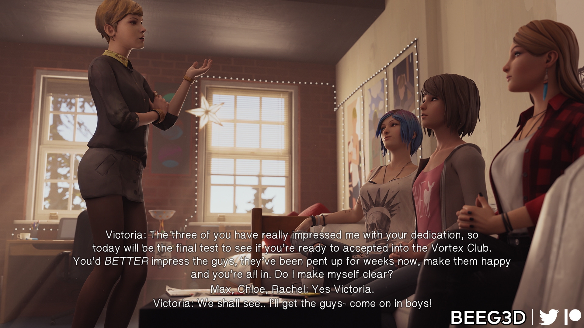 Life is Strange - Vortex Club Initiation Life Is Strange Max Caulfield Chloe Price Rachel Amber Victoria Chase Interracial Blowjob Doggystyle Cowgirl Reverse Cowgirl