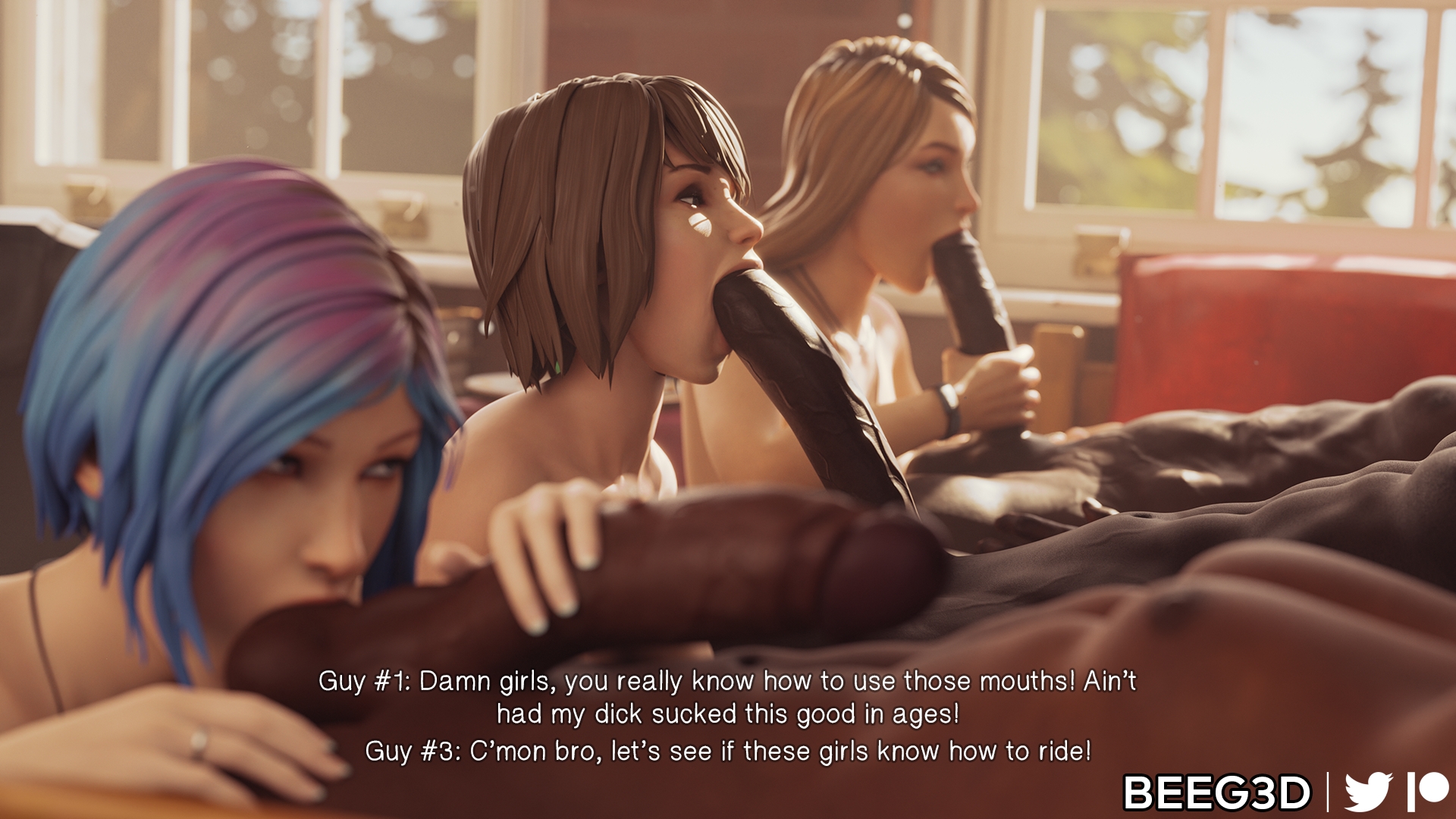 Life is Strange - Vortex Club Initiation Life Is Strange Max Caulfield Chloe Price Rachel Amber Victoria Chase Interracial Blowjob Doggystyle Cowgirl Reverse Cowgirl 3
