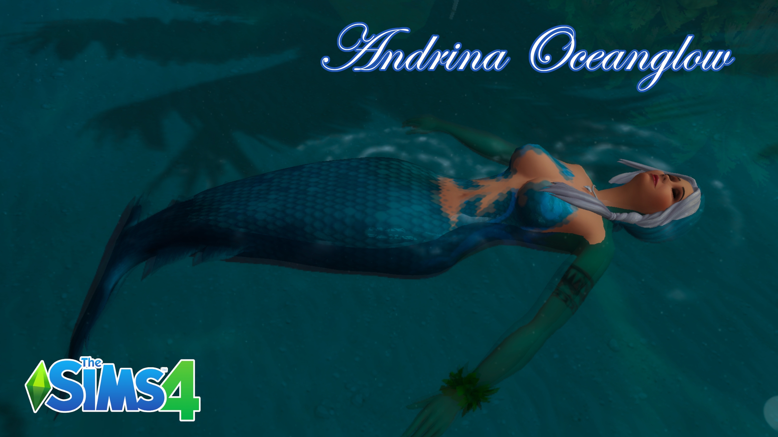 Sims 4 - Mermaid Andrina Oceanglow The Sims 4 Mermaid Siren White Hair Bustyfemale Thong Big Ass Toned Female Topless