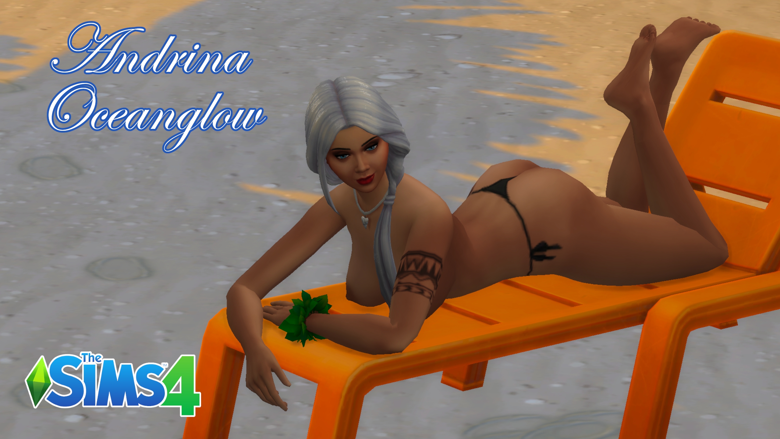 Sims 4 - Mermaid Andrina Oceanglow The Sims 4 Mermaid Siren White Hair Bustyfemale Thong Big Ass Toned Female Topless 9