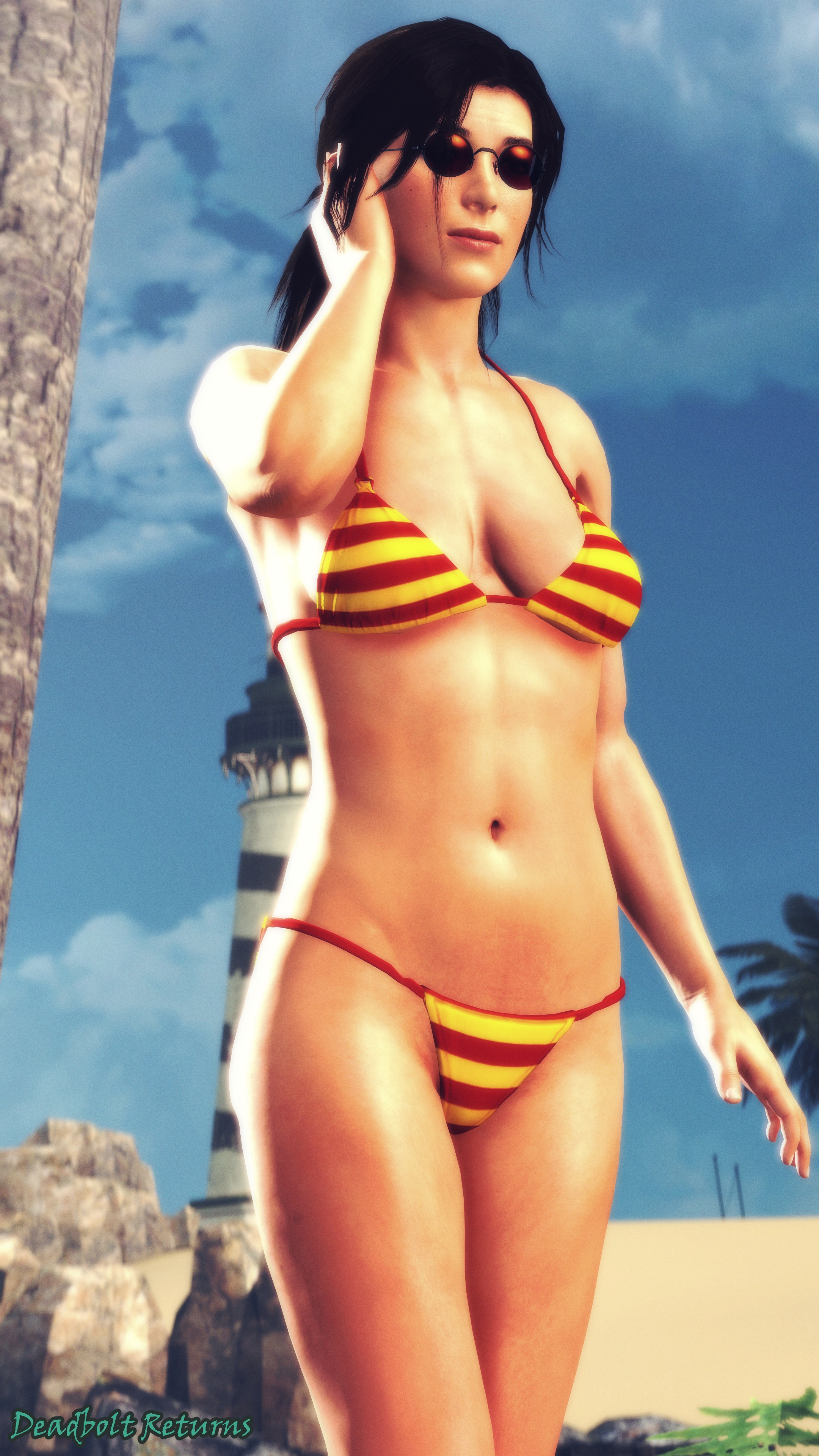 Lara at the Beach (Remake) Lara Croft Tomb Raider Rise Of The Tomb Raider Bikini 3d Porn 3dnsfw Solo Pinup Nudes Nude In The Nude Sfm Source Filmmaker