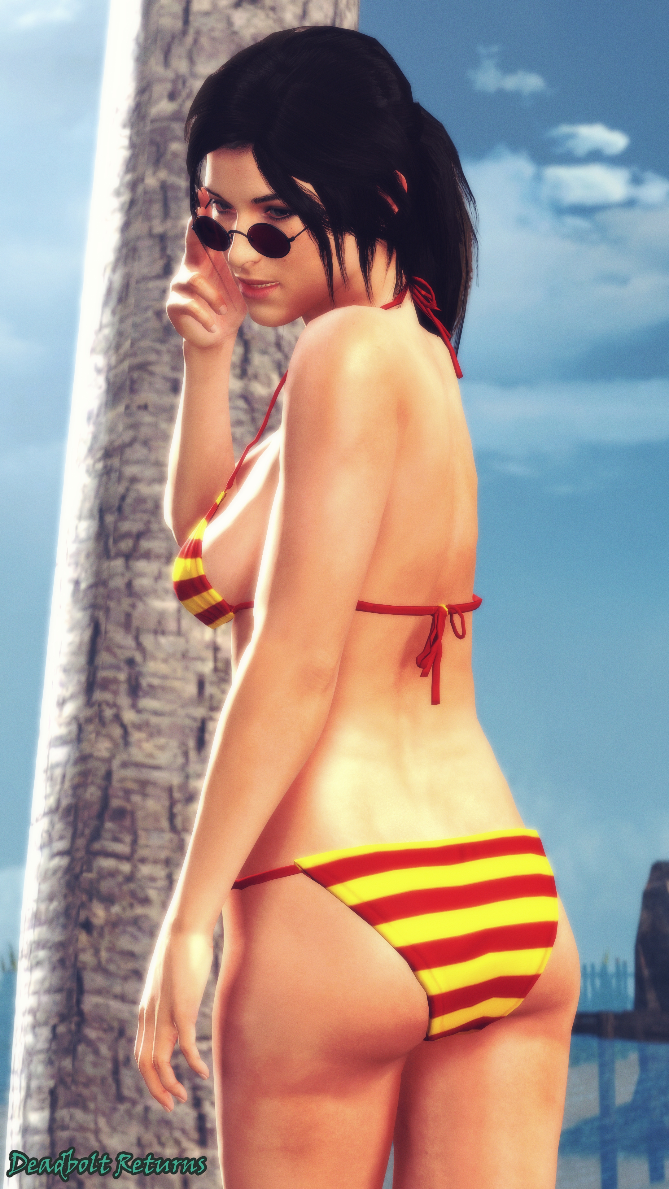 Lara at the Beach (Remake) Lara Croft Tomb Raider Rise Of The Tomb Raider Bikini 3d Porn 3dnsfw Solo Pinup Nudes Nude In The Nude Sfm Source Filmmaker 2