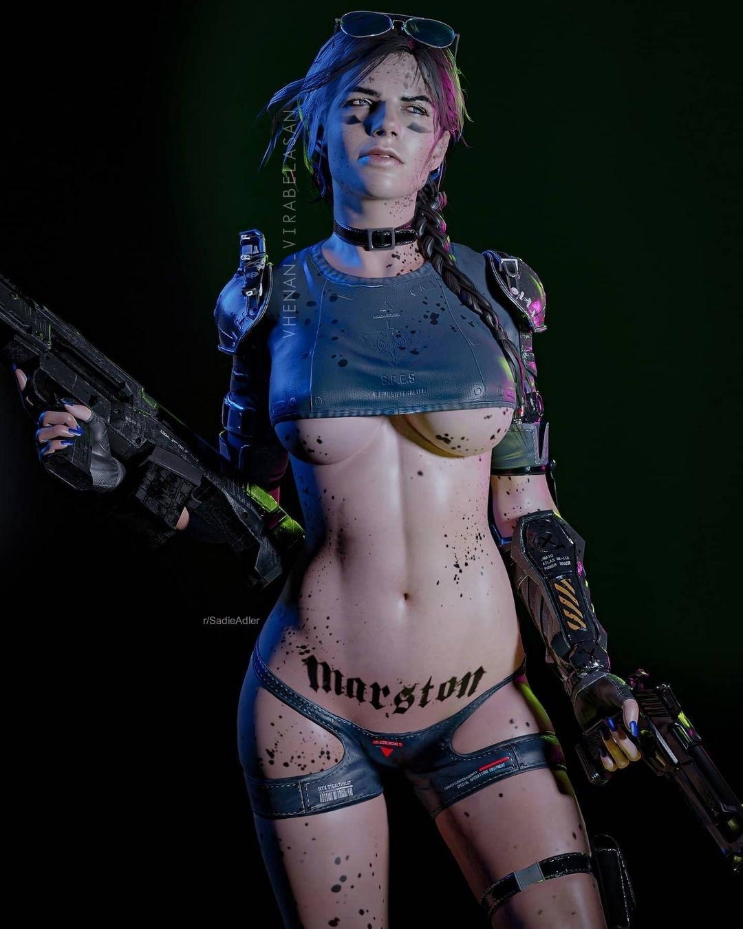 Abigail Marston Cyberpunk Style Abigail Marston Abigail Roberts Abigail Red Dead Redemption 2 Red Dead Redemption 1 Red Dead Redemption Red Dead Revolver 3d Porn 3d Girl 3dnsfw Natural Tits Cyberpunk Underboobs Tattoo Tattoos Panties Gun Clothing Damaged Clothing Partially_clothed Clothed Clothed/nude Breasts Out Of Clothes Lightly Clothed
