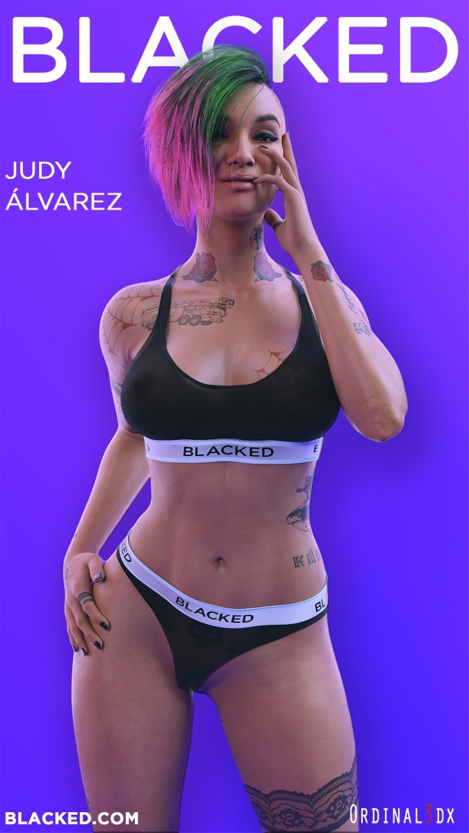 Judy Blacked in Cyberpunk 2077.  Model Clothes Nsfw