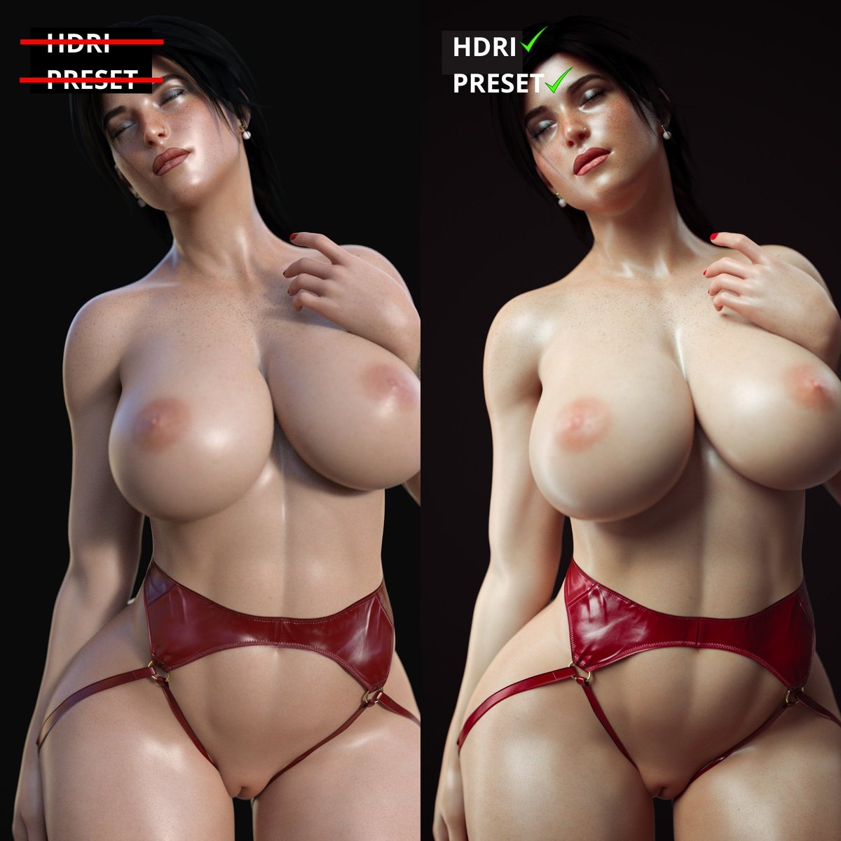 Daz Studio tutorial best quality for beginners  Female Girl Naked Sexy Hot Big Tits Render Perfect Body
