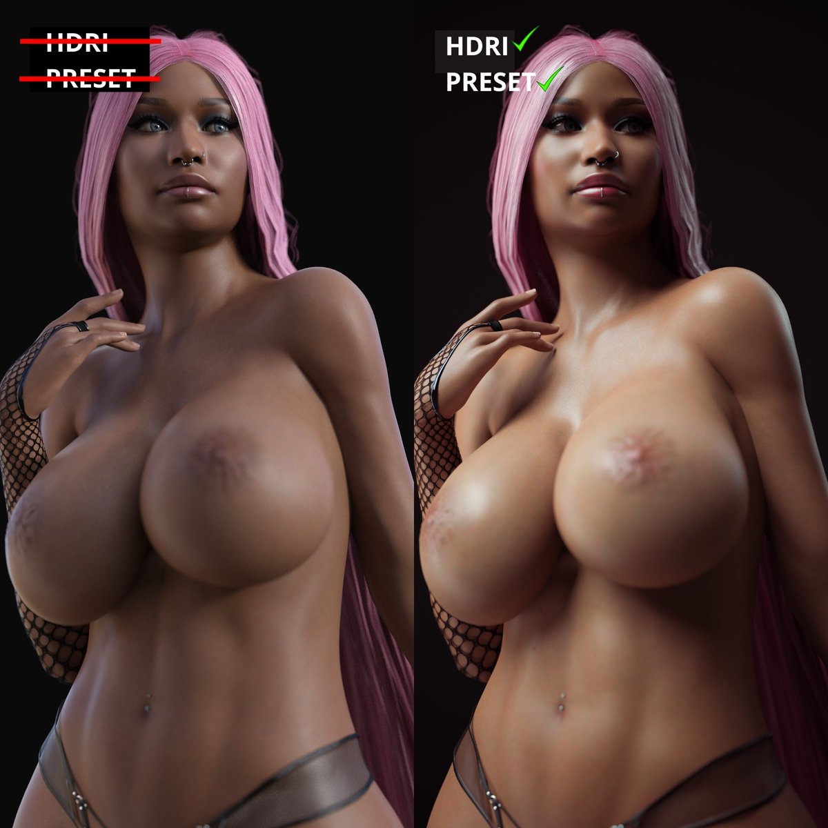 Daz3d tutorial simple tips for beginners  Female Girl Naked Sexy Hot Big Tits Render Perfect Body
