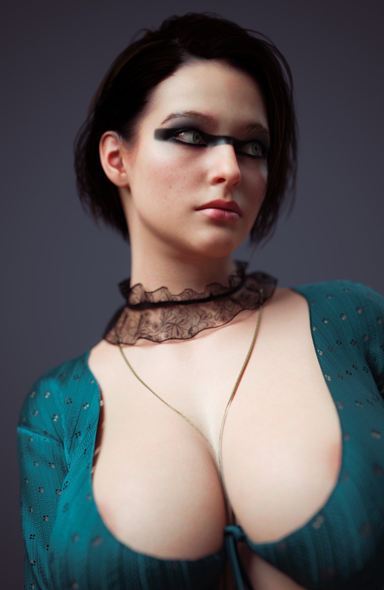 Daz3d tutorial simple tips for better skin look with JillValentine  Female Girl Naked Sexy Hot Big Tits Render Perfect Body