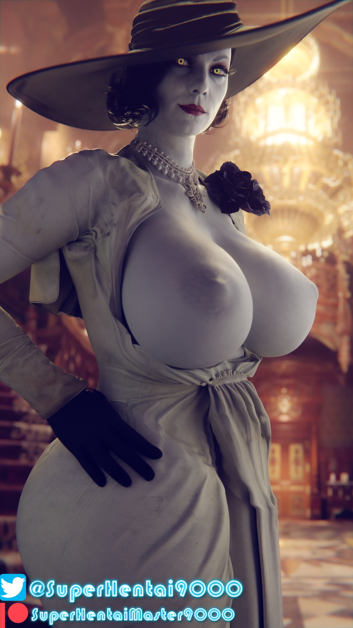 Lady Dimitrescu Pose Resident Evil 8: Village Lady Dimitrescu 