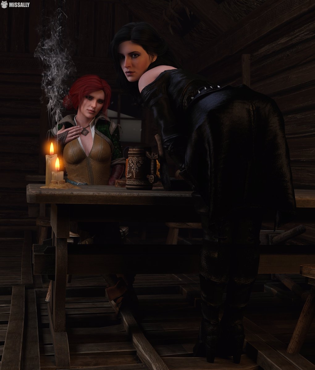 Yennefer and Triss Merigold in The Witcher Yennefer di Vengerberg 