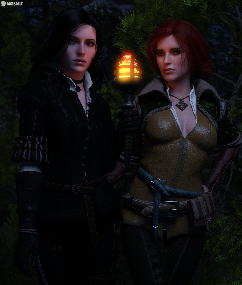 Yennefer and Triss Merigold The Witcher Yennefer di Vengerberg Triss 