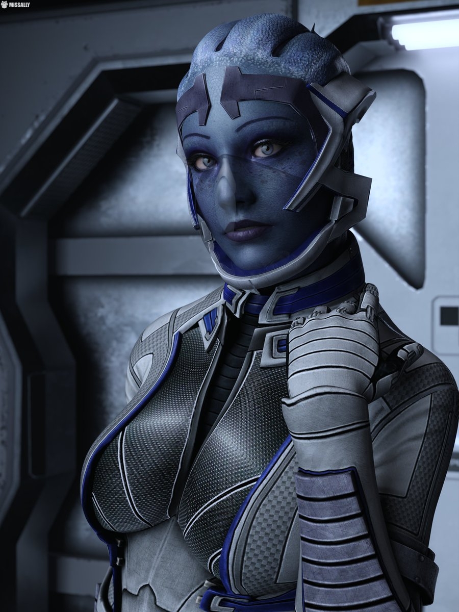 Liara T Soni Mass Effect Portrait Alien Sci-fi