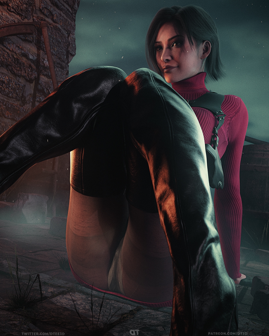 Ada Wong Pinup Ada Wong Resident Evil Resident Evil 4 Remake Pinup Render Blender3d Clothed Panties