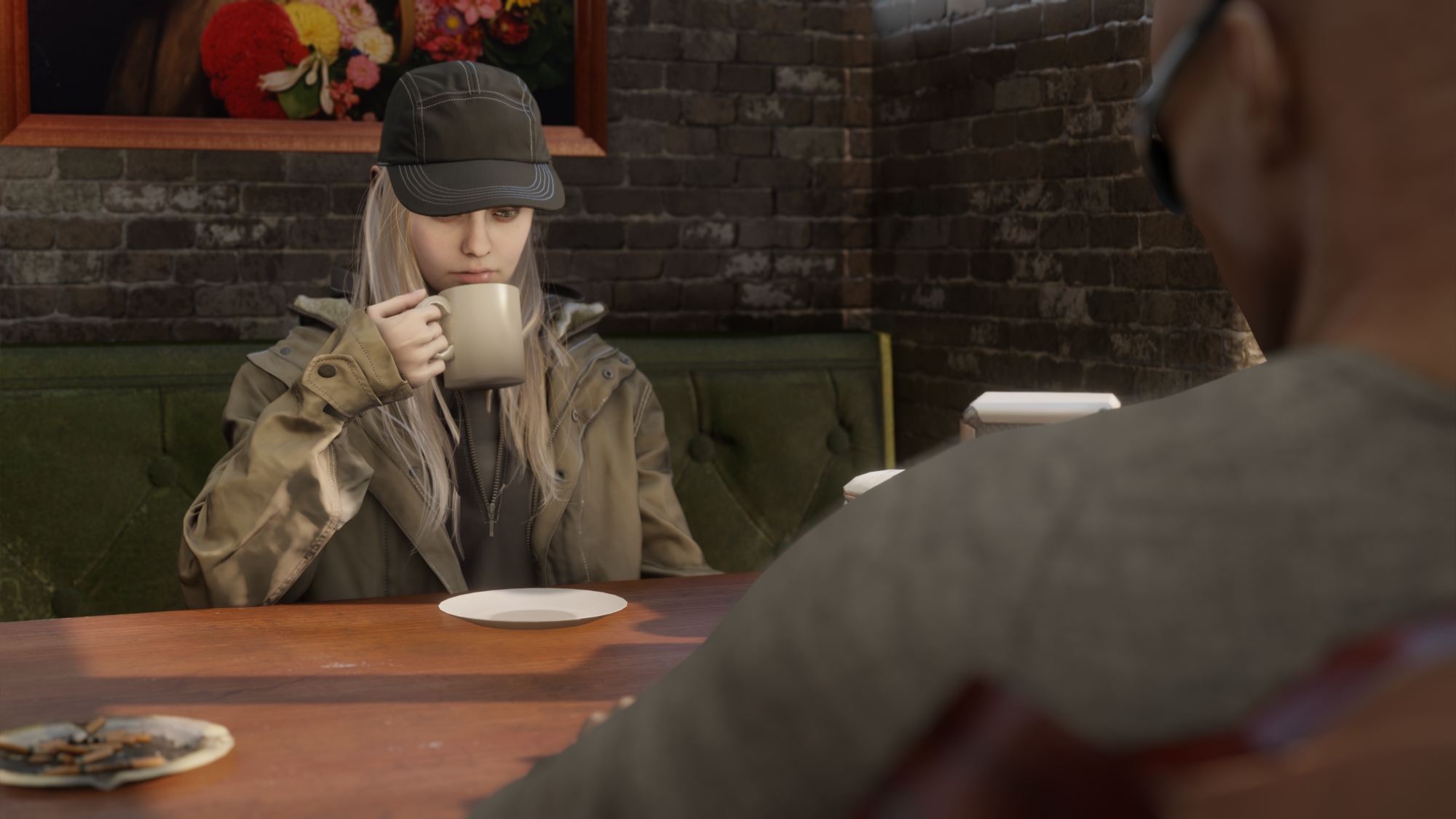 Rose being a bad girl in cafe Rosemary Resident Evil Resident Evil 8: Village 