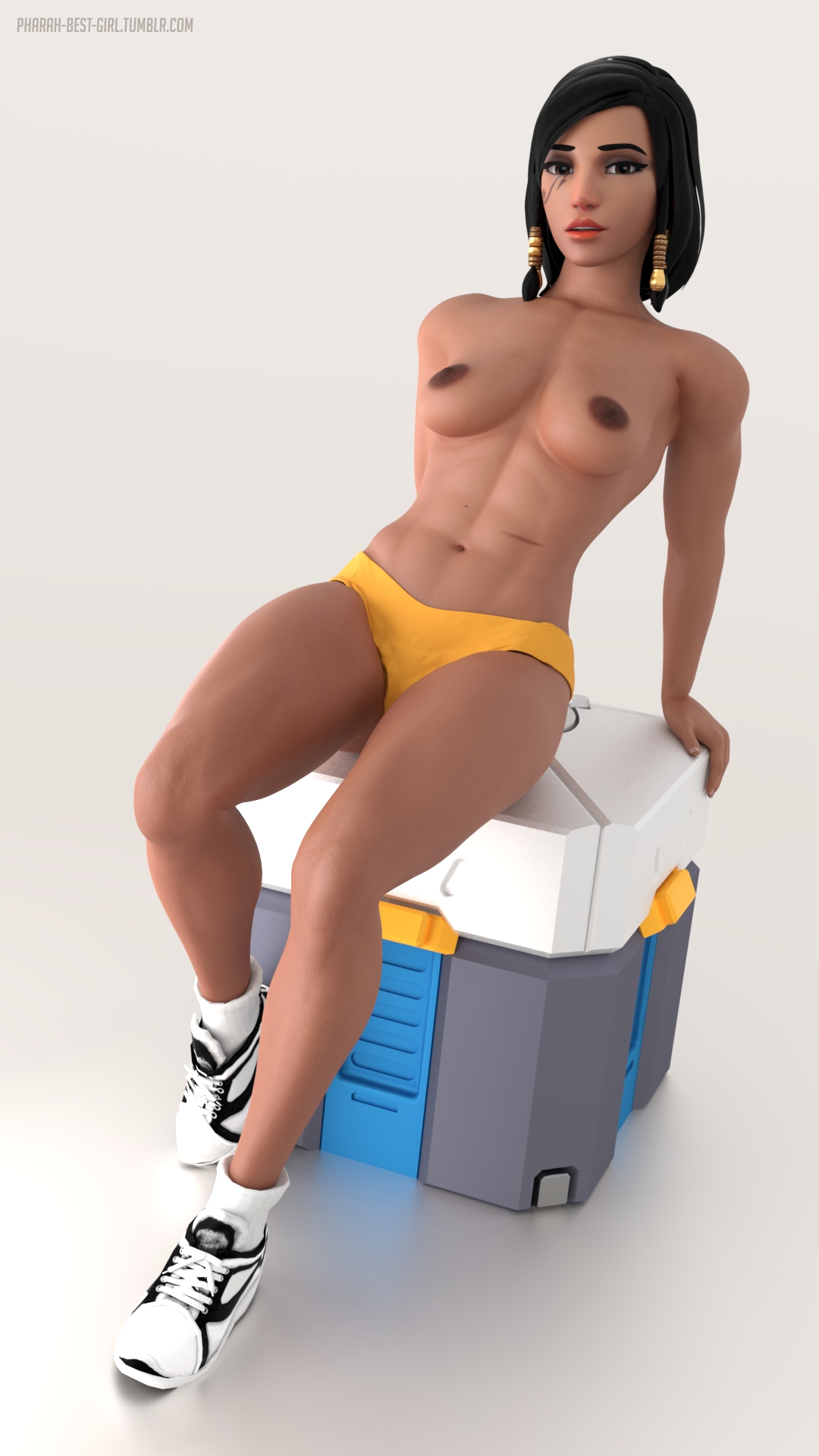 Ultimate lootbox prize Pharah Overwatch 3d Porn Sexy Nude Boobs Pubic Hair 2