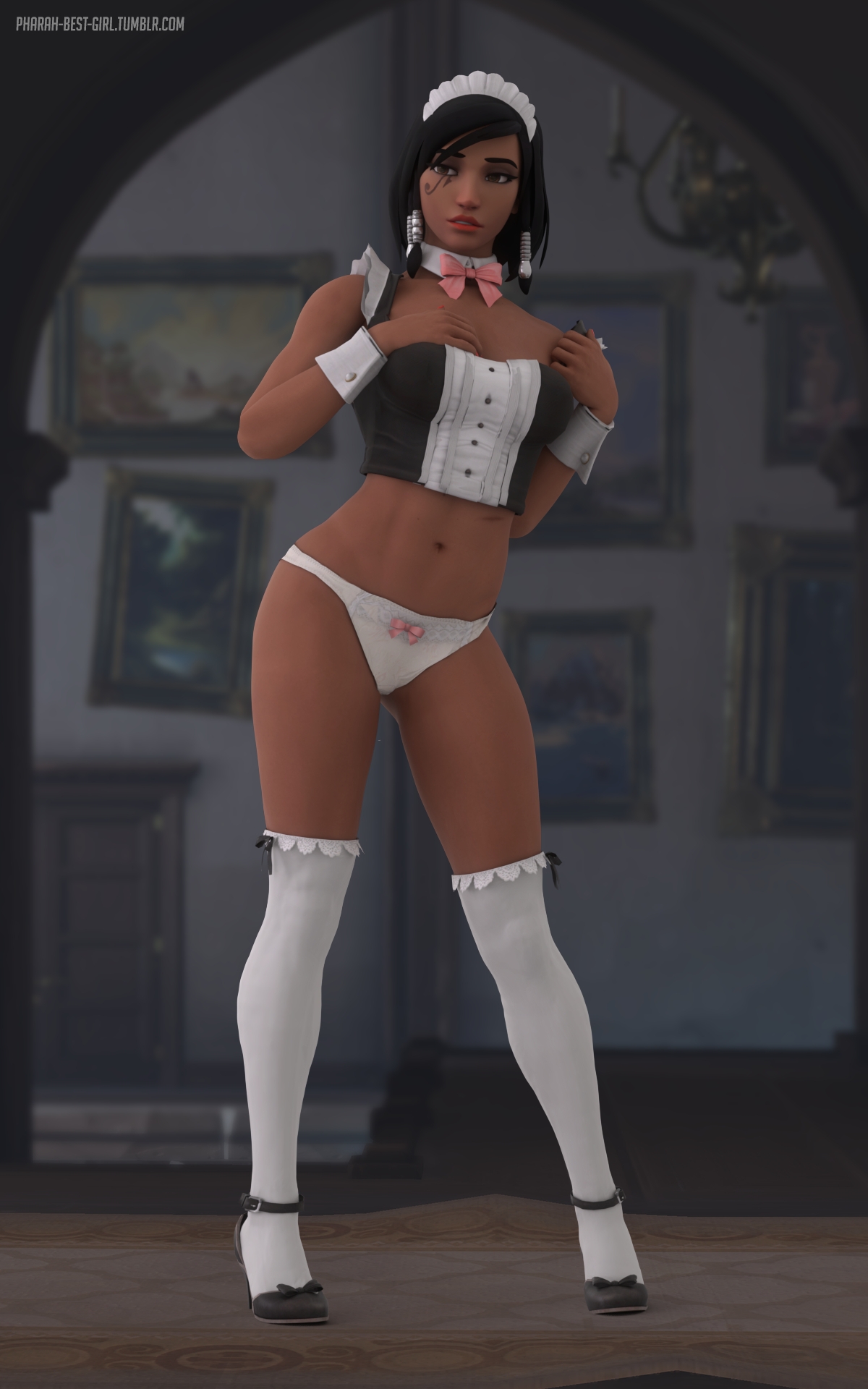 Maid 2 Pharah Overwatch 3d Porn Sexy Nude Pussy Boobs