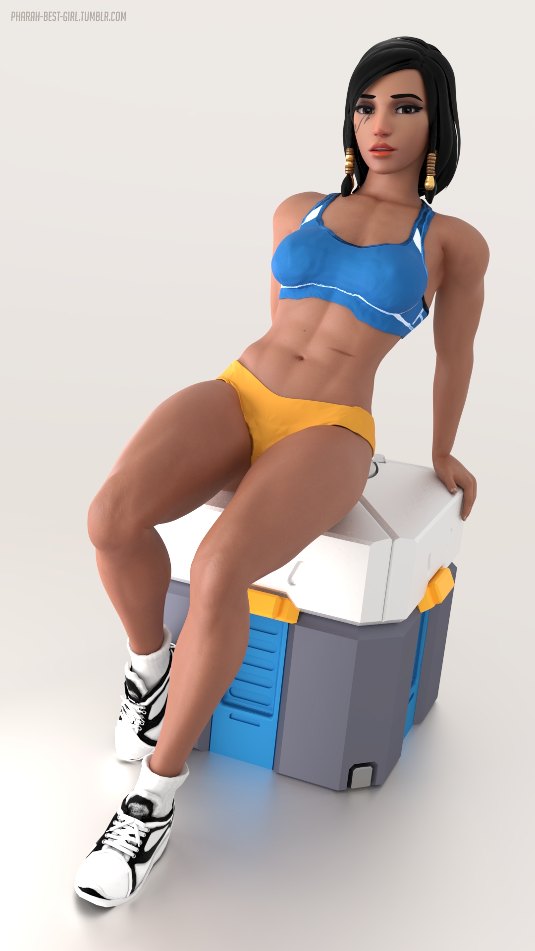 Ultimate lootbox prize Pharah Overwatch 3d Porn Sexy Nude Boobs Pubic Hair