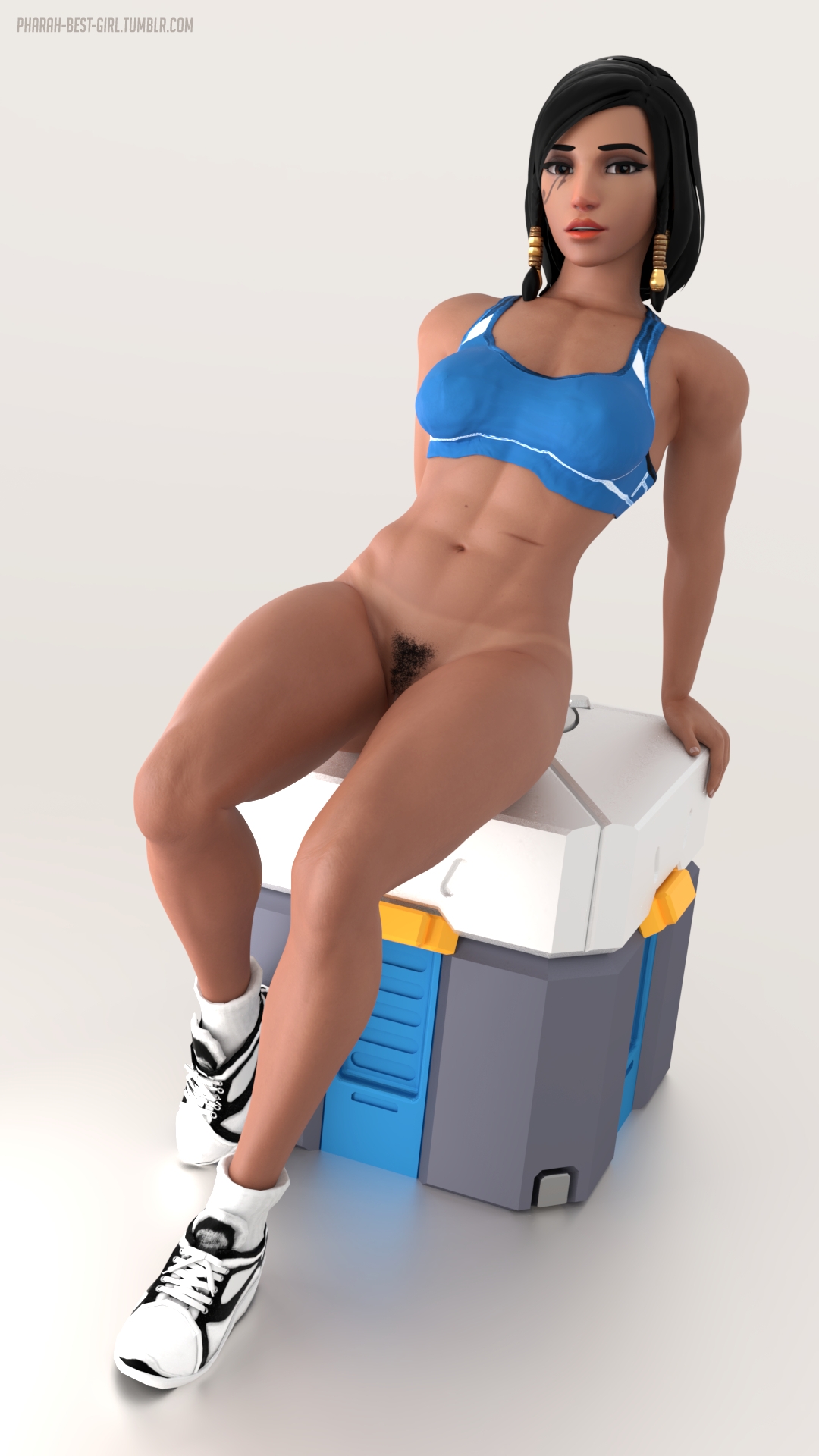Ultimate lootbox prize Pharah Overwatch 3d Porn Sexy Nude Boobs Pubic Hair 3