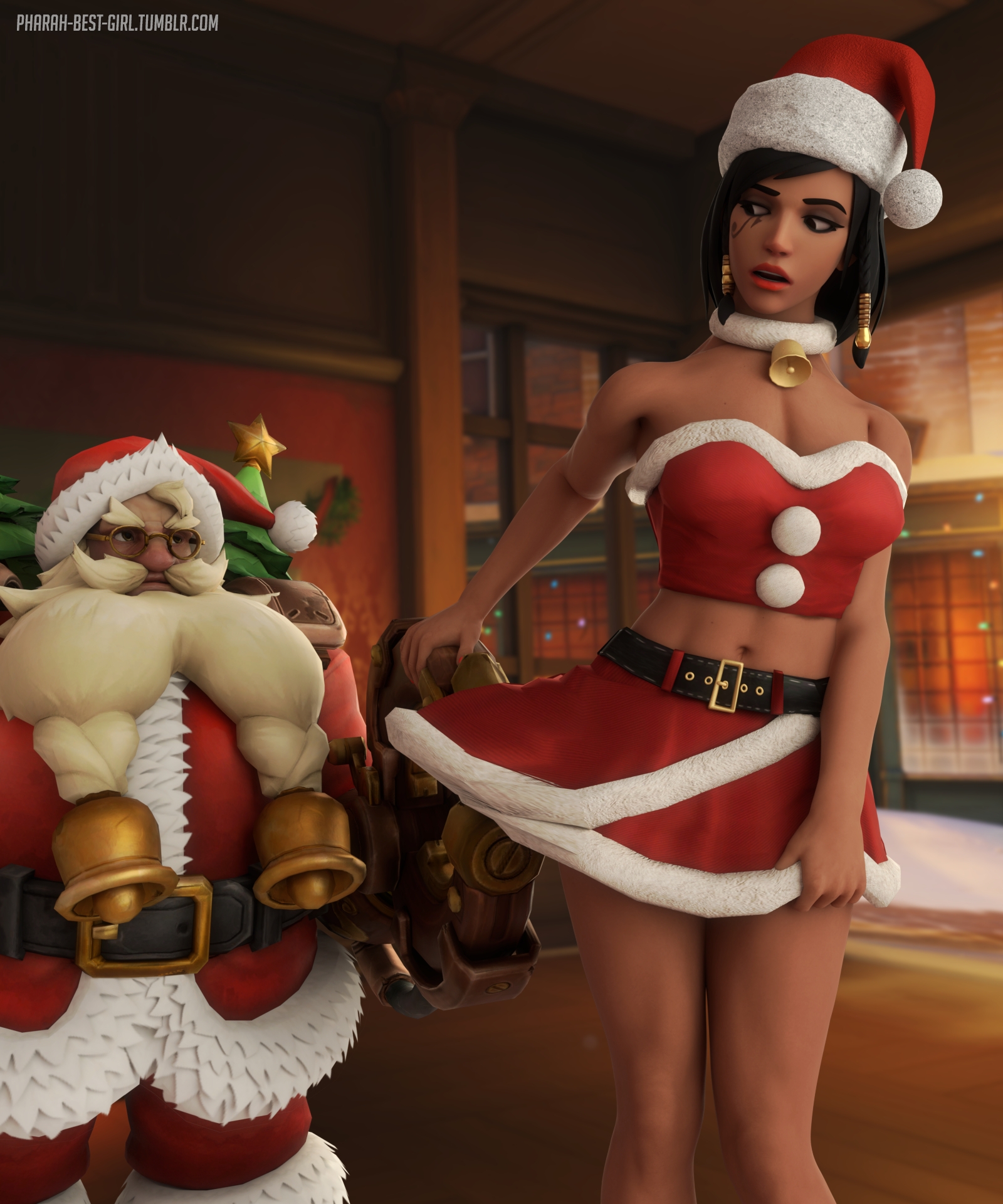 Bad Santa Pharah Overwatch 3d Porn Sexy