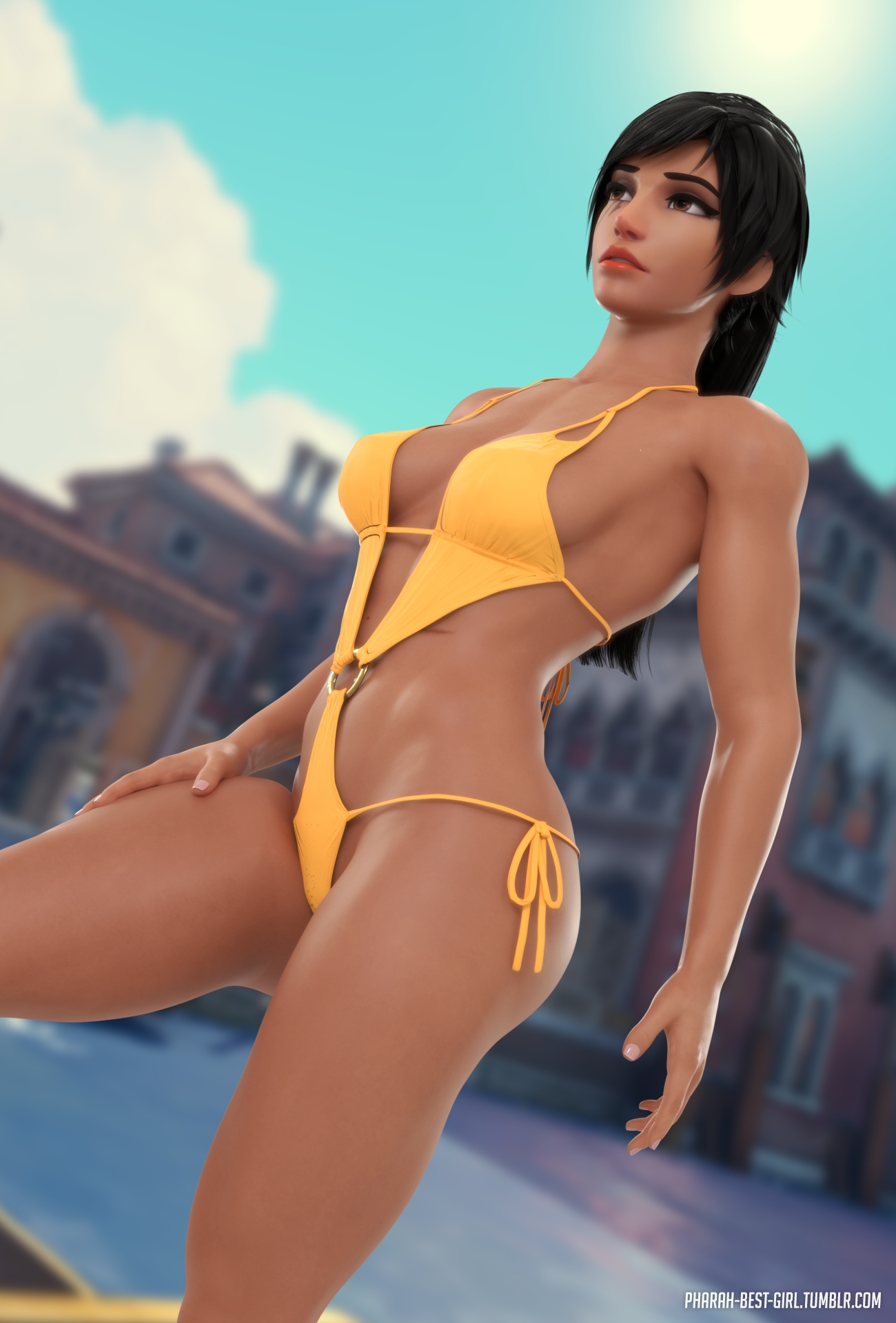 Pin up 19 Pharah Overwatch 3d Porn Sexy Nude Ass Booty Hairy Pussy Pubic Hair Dominatrix