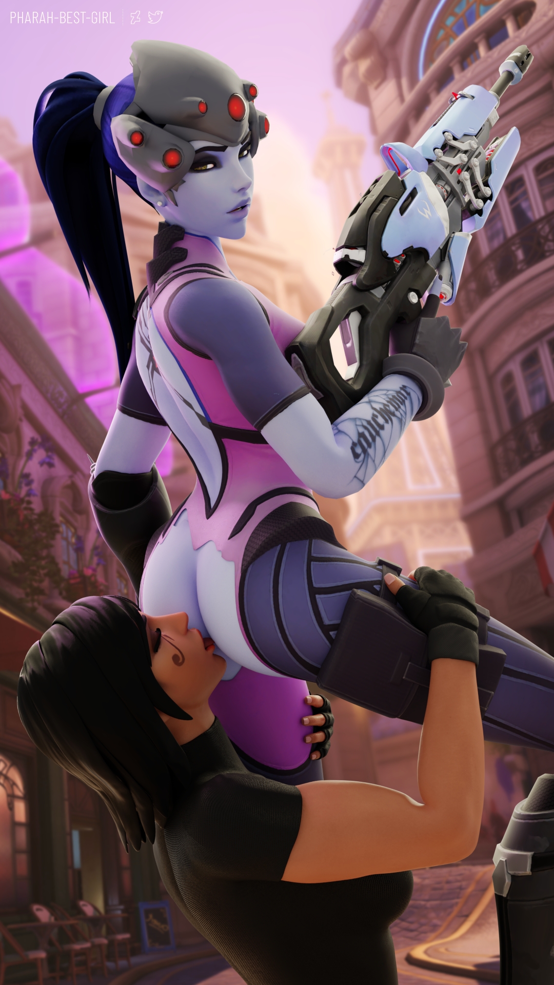 The taste of Paris Pharah Overwatch Widowmaker 3d Porn Sexy Nude Pussy Pubic Hair Hairy Pussy Natural Boobs Natural Tits Lesbian Eating Ass