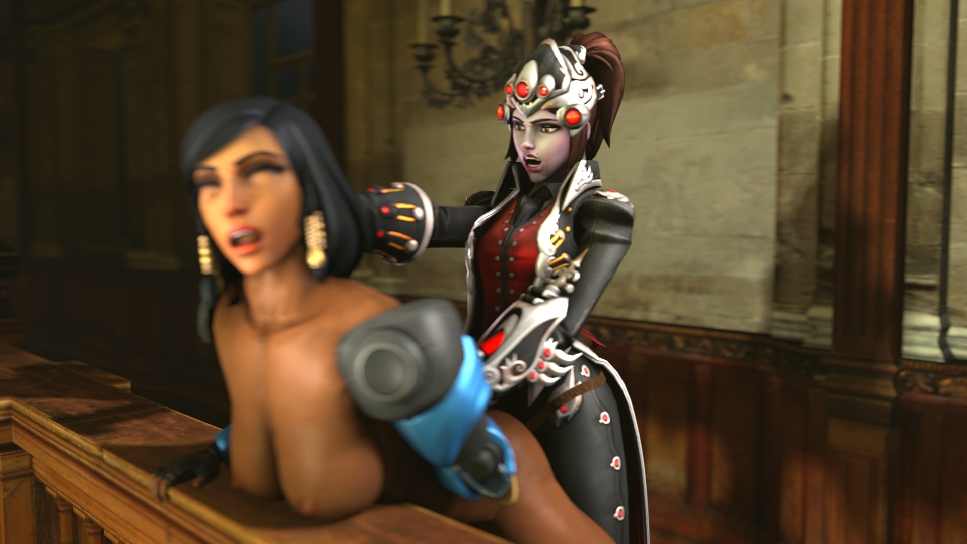 You are in my house Pharah Overwatch Widowmaker 3d Porn Lesbian Domination Nude Strapon Fuck From Behind Rape Pussy Penetration Mouth Fuck 4