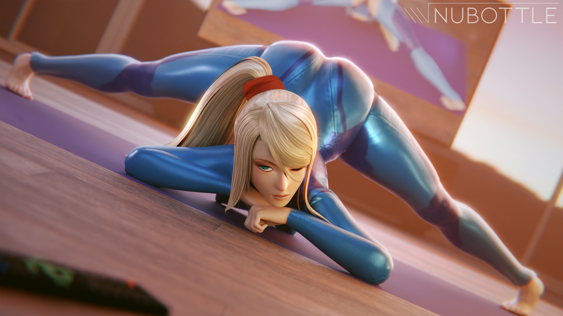 She's quite flexible huh? Samus Aran (Metroid) Metroid 3d Porn Nude Naked Alt Version Nature Pink Nipples Natural Boobs Natural Tits Doggy Style Spread Legs Ass Big Booty