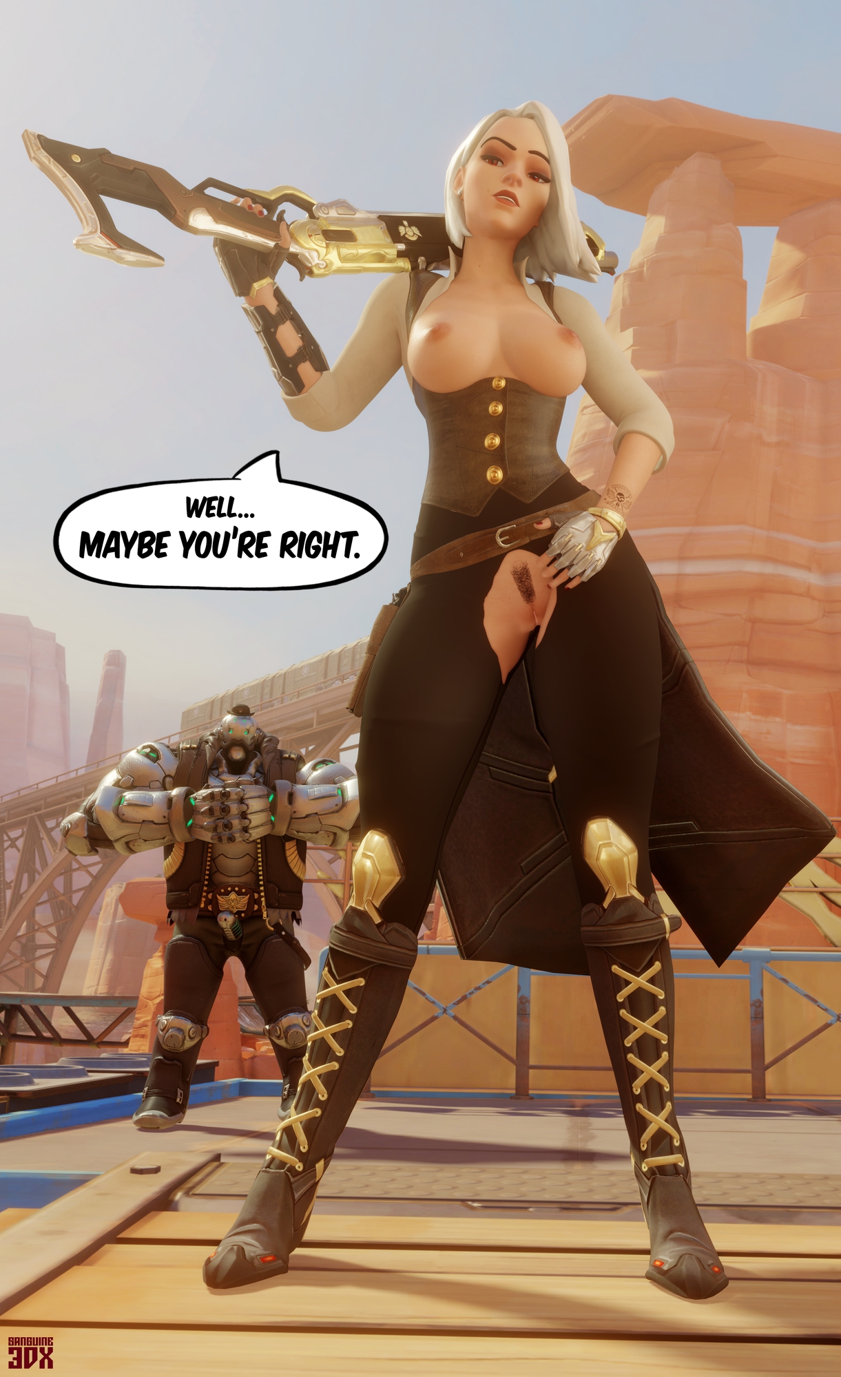 Outlaw Ashe Ashe Overwatch Bob Outlaw Pussy Comics 5