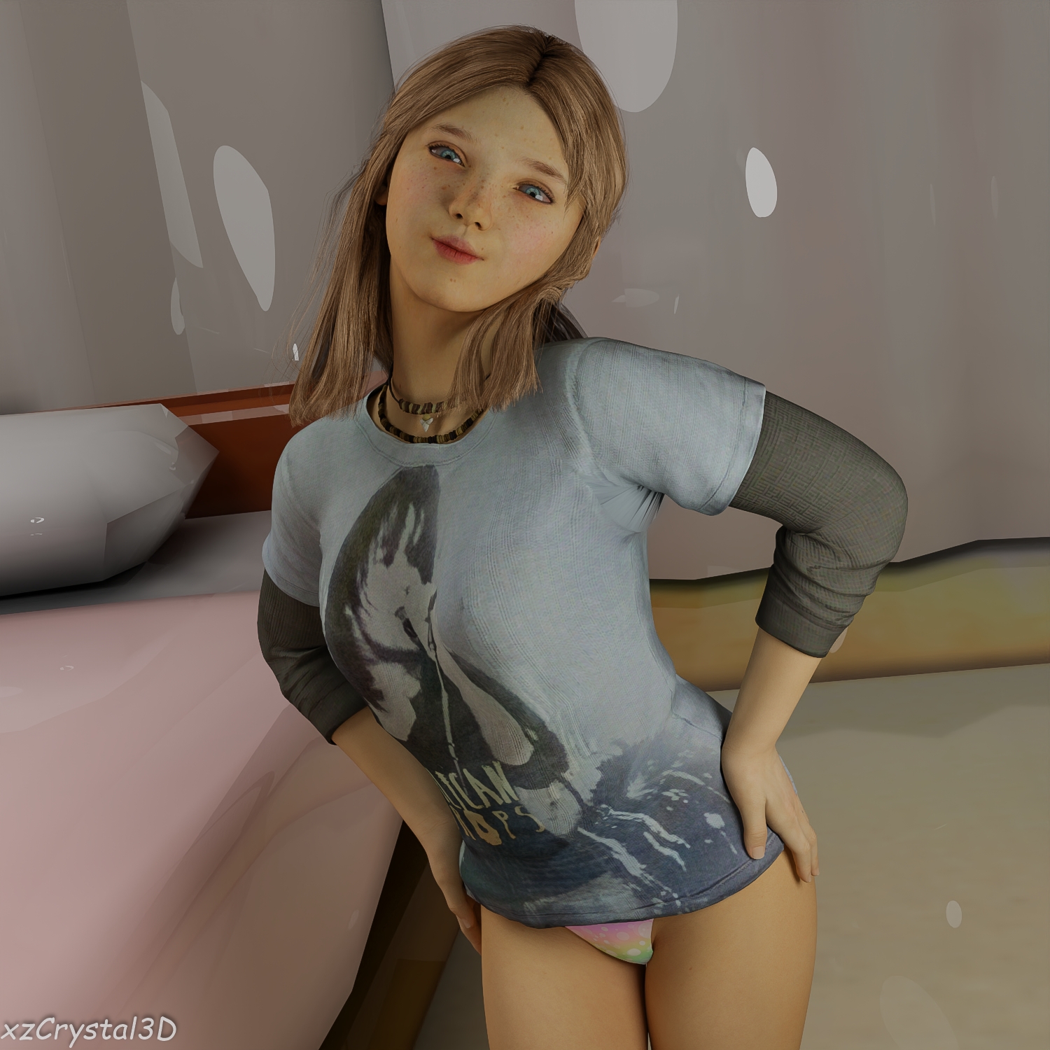 Cute Sarah Set! Sarah The Last Of Us Rule34 R34 Breasts Small Boobs Teen Agedup Curvy Small Breasts Nude 1girl Female Female Only 3dnsfw 3d Porn 3