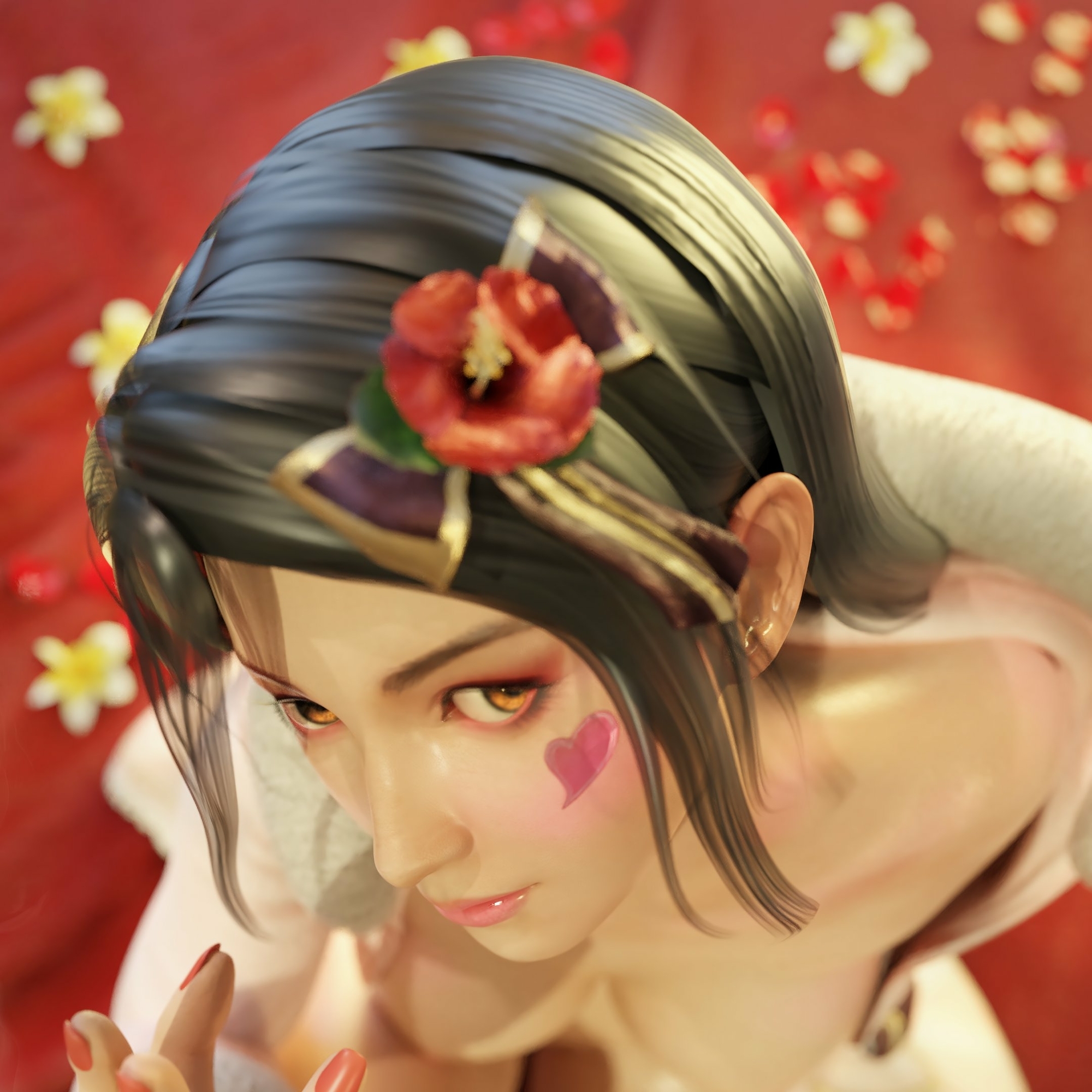 Momiji - Rendezvous Dead Or Alive Momiji 3d Girl 3d Porn Half Naked Sexy Looking At Viewer Pink Nipples Gift Natural Boobs 3