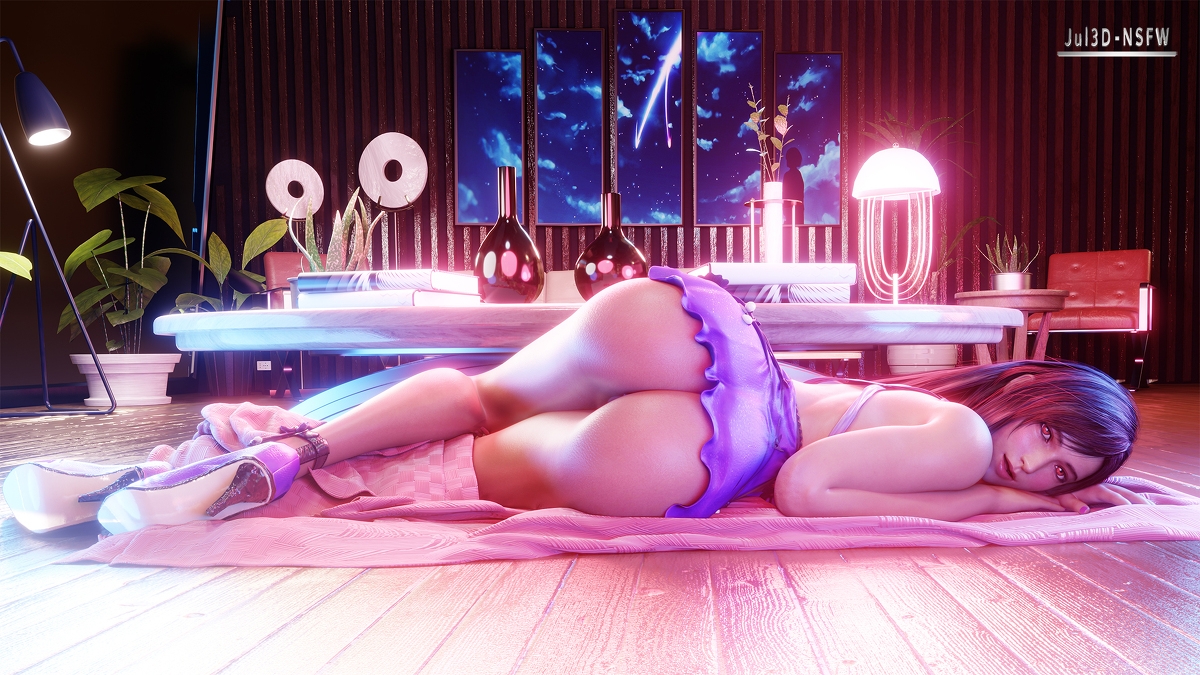 Tifa Lockhart perfect round ass Final Fantasy Tifa Lockhart Final Fantasy Big Ass Ass Big Booty Posing Nude Hot Outfit Panties 3
