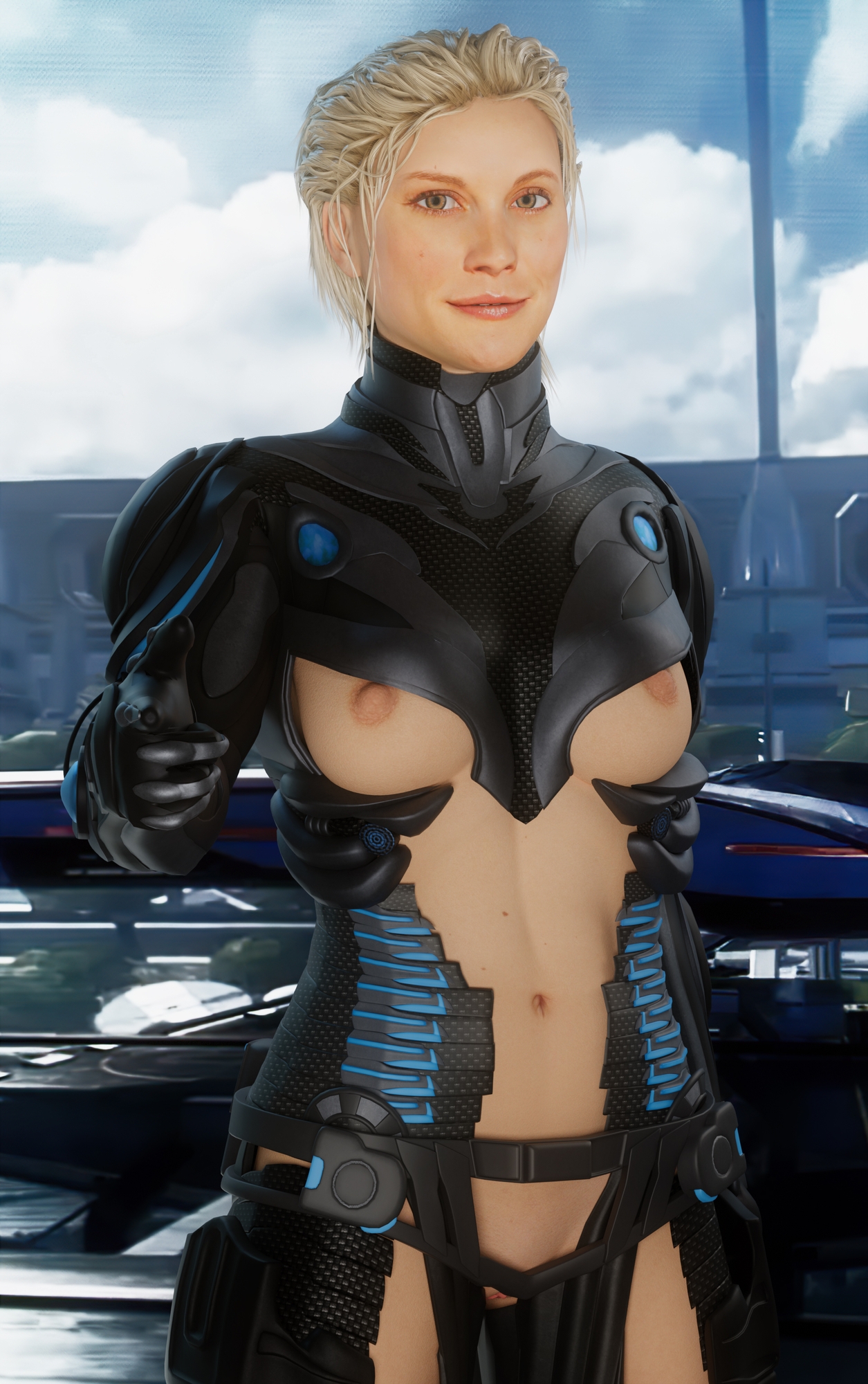 Katee Sackhoff as Cora from MEA Mass Effect 