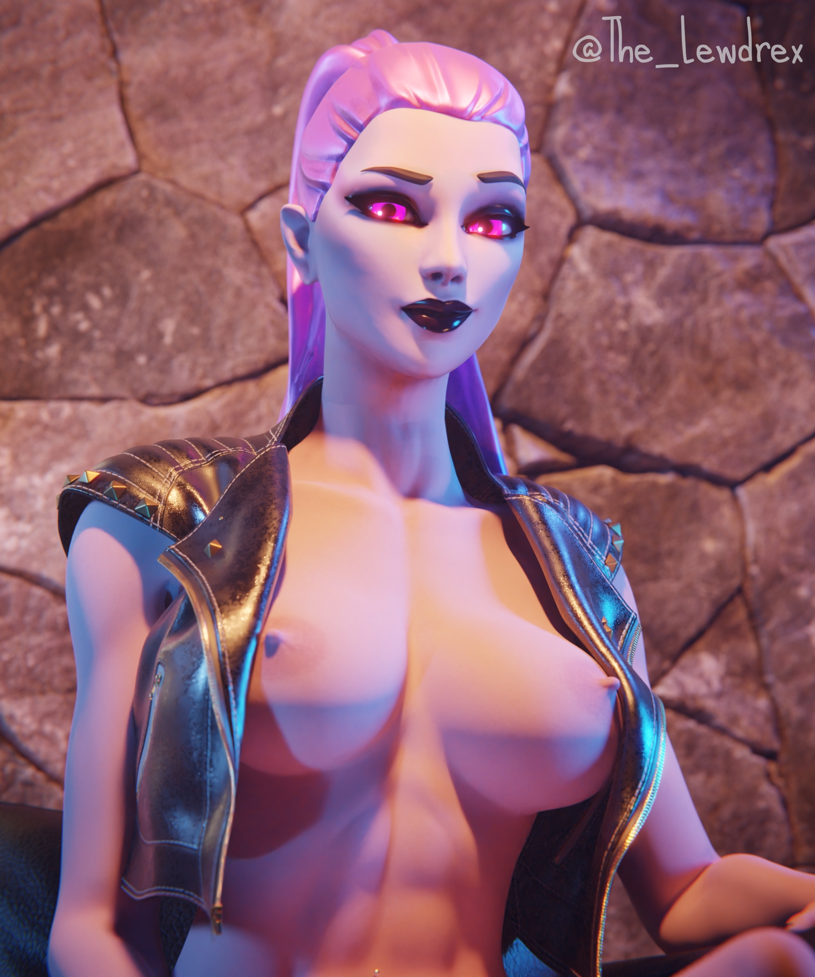 Dusk with an... interesting outfit Fortnite Dusk (fortnite) High Heels Tits Boobies Vampire Solo Pinup 8