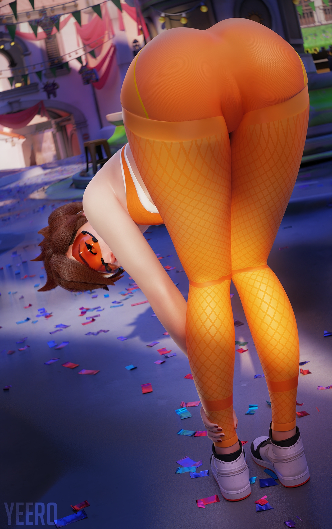 Tracer Naked Set Tracer Overwatch Naked Selfie Pussy Booty Teen Boobs 2