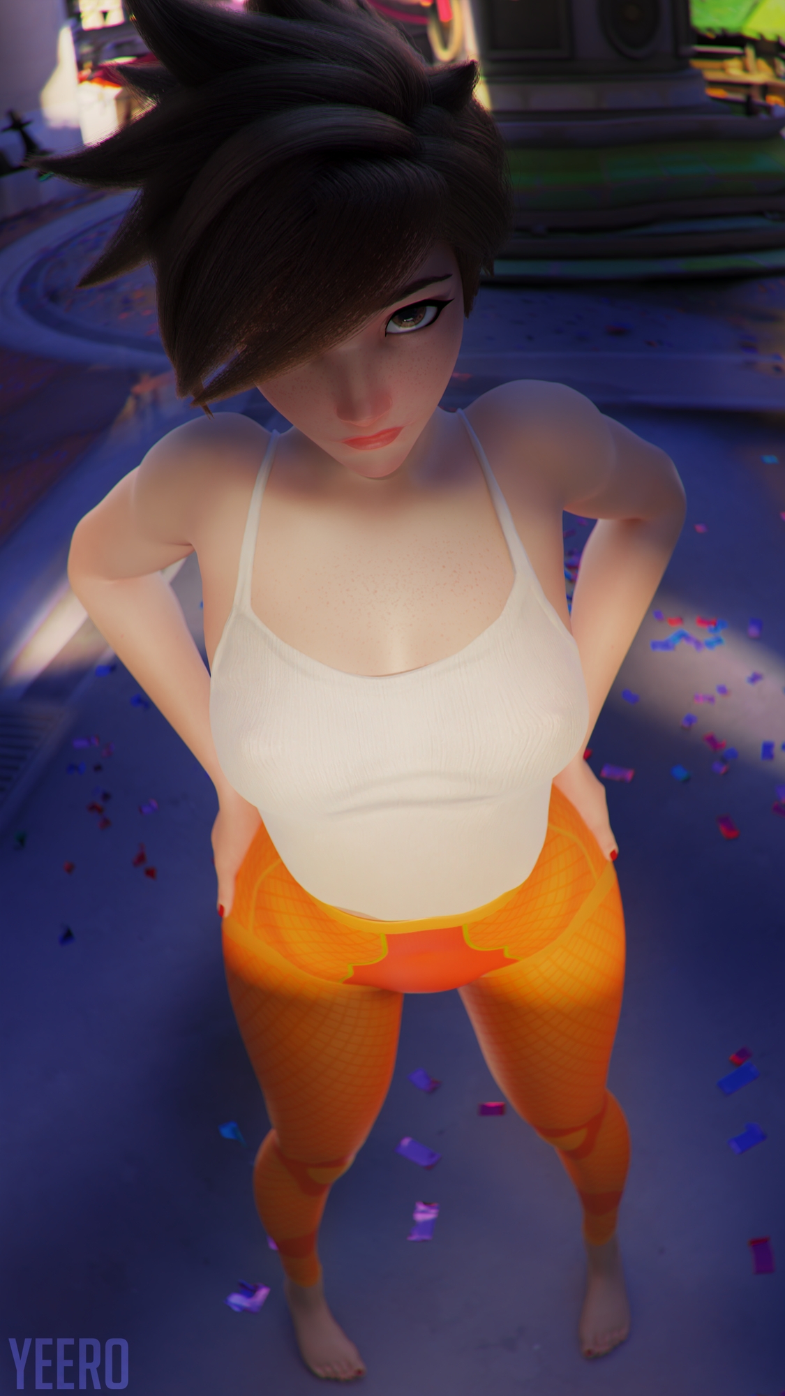 Tracer Naked Set Tracer Overwatch Naked Selfie Pussy Booty Teen Boobs 4