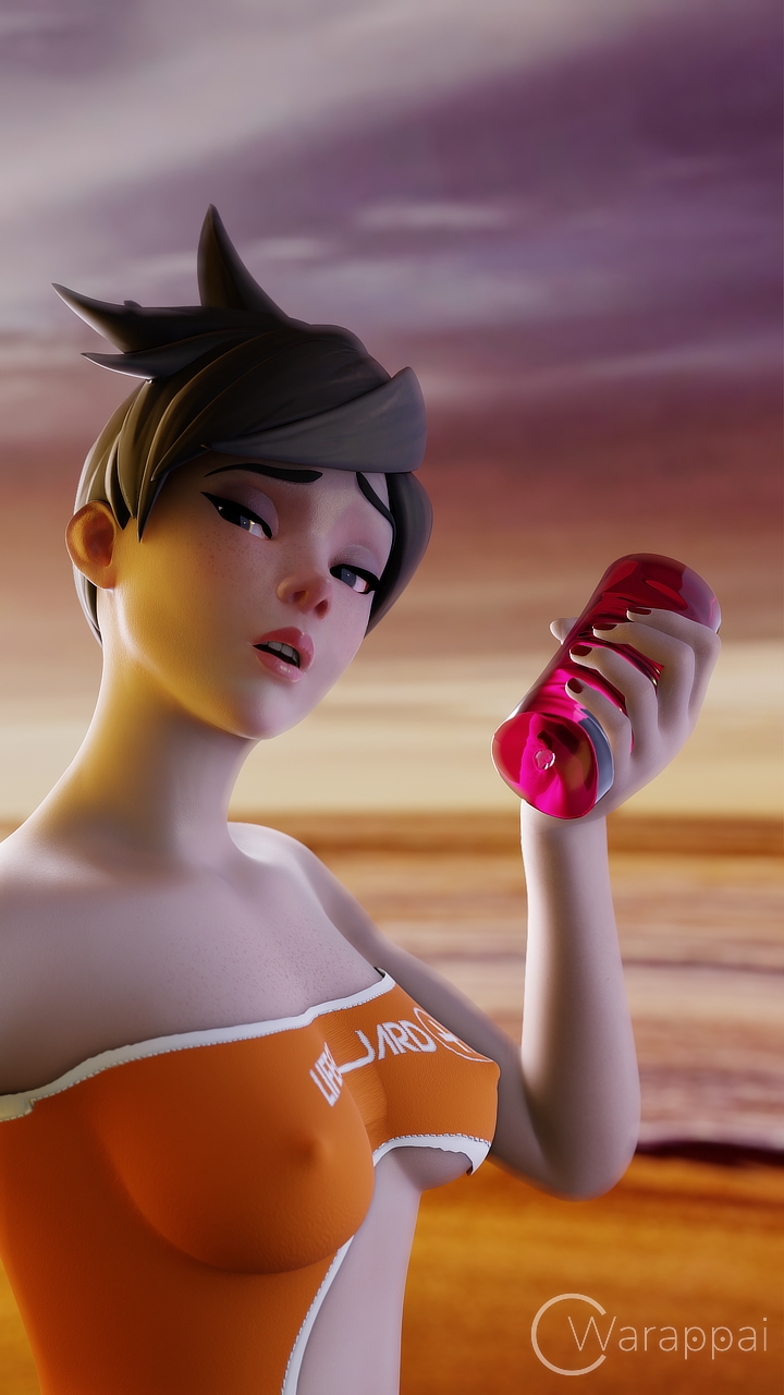 Tracer with your favorite toy Overwatch Tracer Onahole Sex Toy
