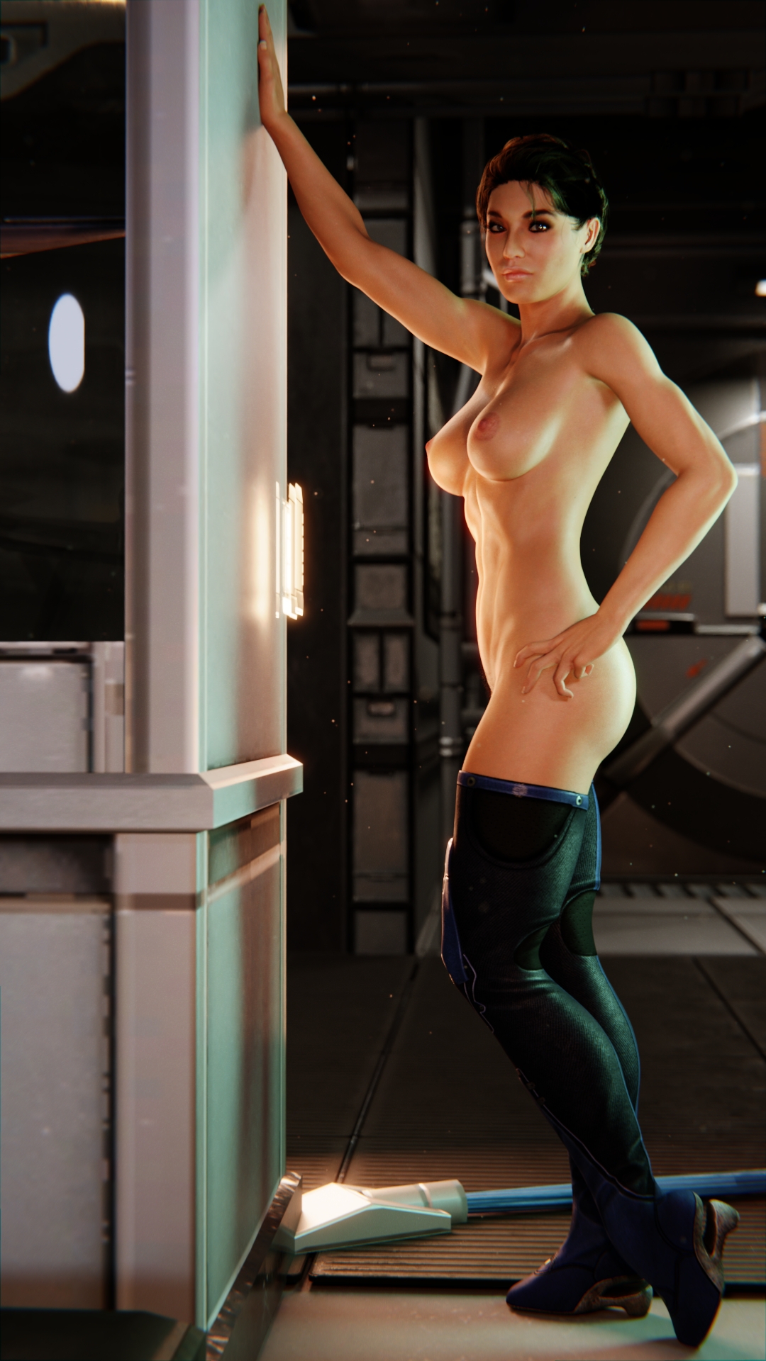 Ashley's Cabin Adventure 1 Ashley Williams Mass Effect Softcore Pinup 12