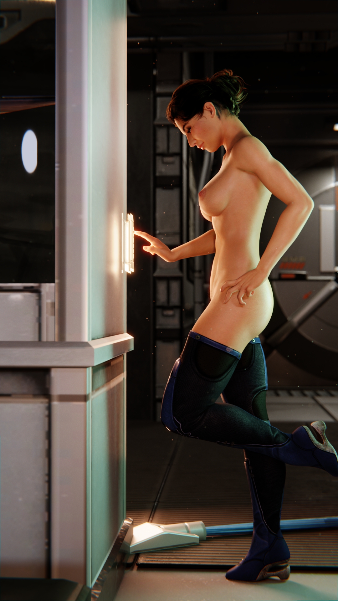 Ashley's Cabin Adventure 1 Ashley Williams Mass Effect Softcore Pinup 13