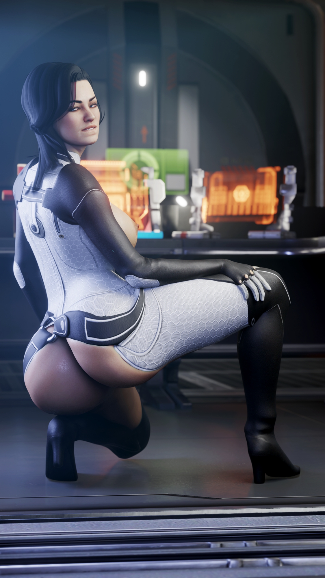 Miranda Ass Miranda Lawson Mass Effect Posing
