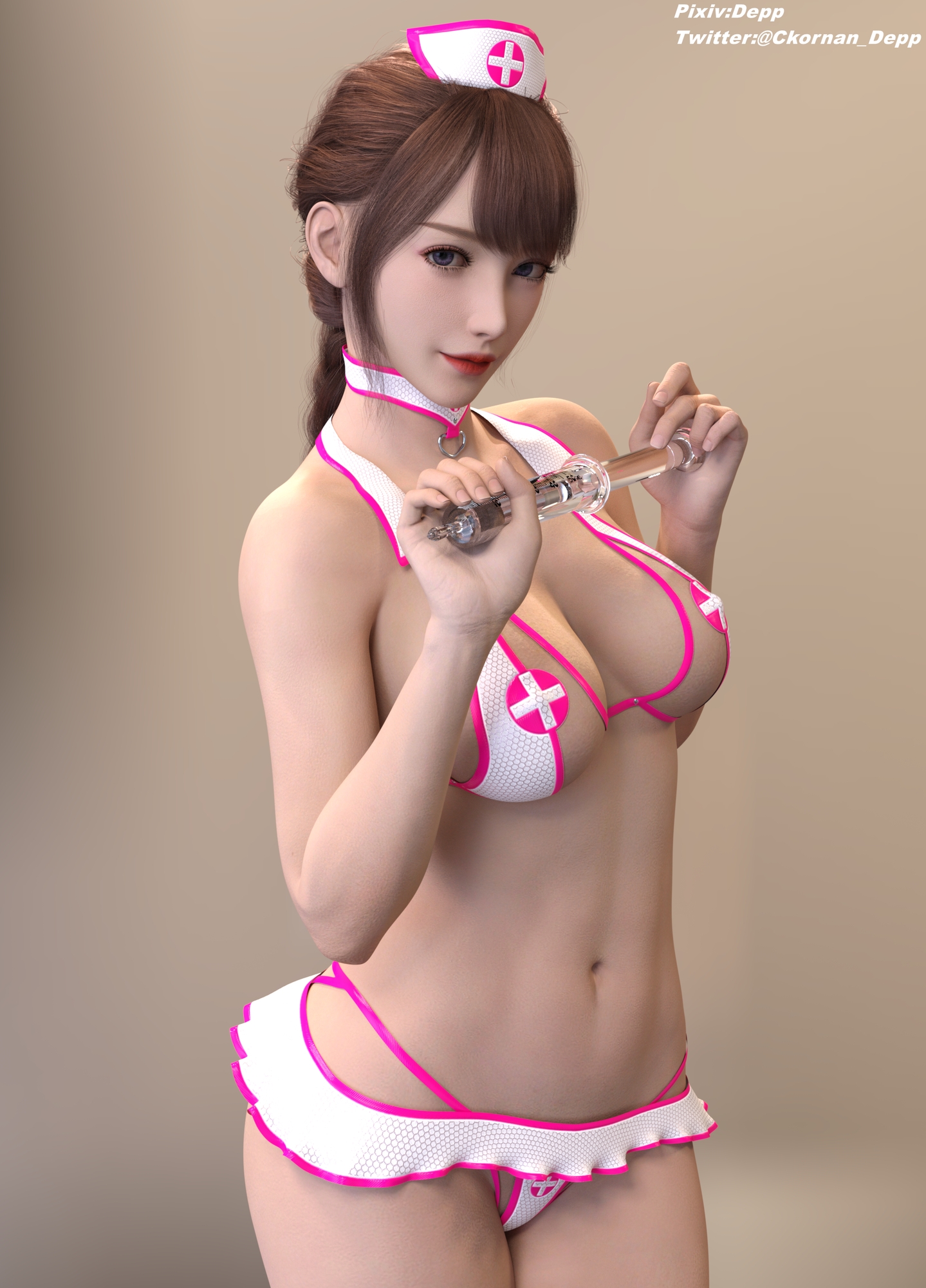 矜持的护士  3d Girl Sexy Outfit Nurse Panties Asian Cute Innocent