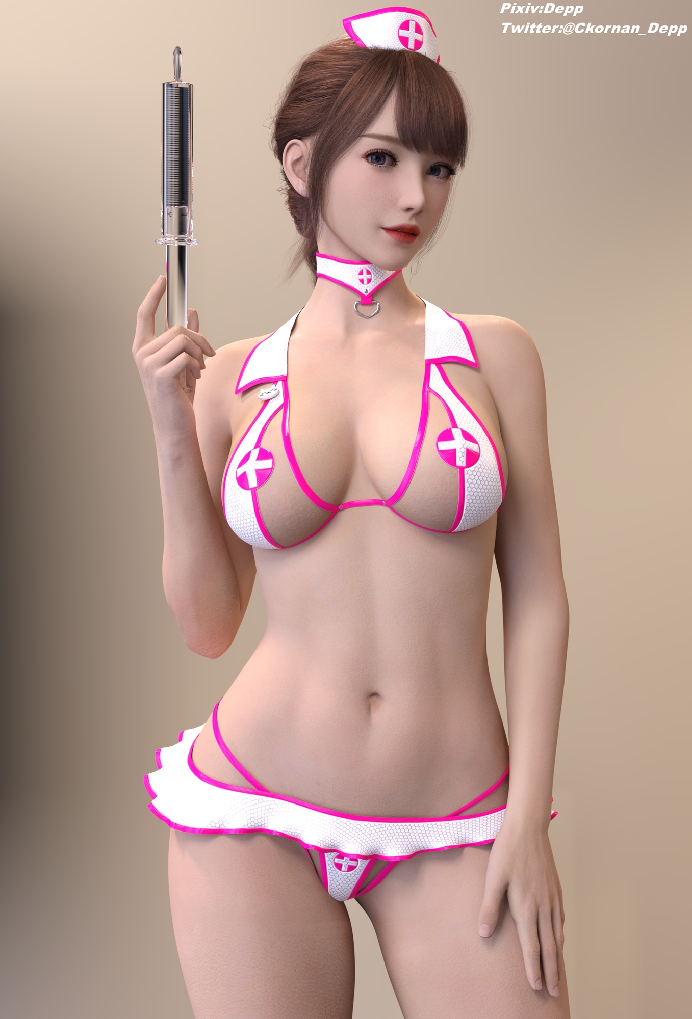 矜持的护士  3d Girl Sexy Outfit Nurse Panties Asian Cute Innocent 2
