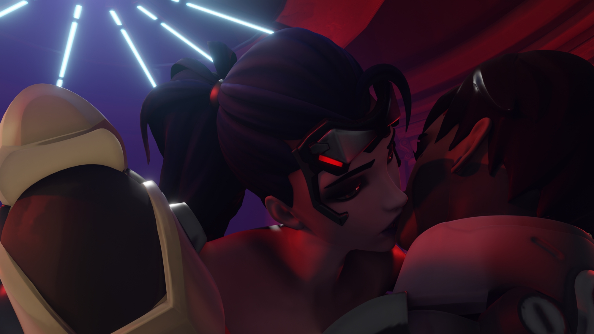 Sombra and Widowmaker Talon girls are making some horny time Sombra (overwatch) Widowmaker Overwatch  3
