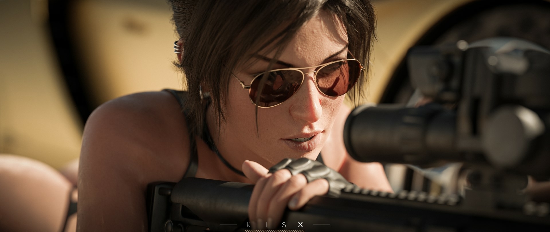Lara appreciation time🍑 Lara Croft Tomb Raider Sexy Big Booty Pose Gun 3d Girl Outfit Pov Big Ass Sand Wet 6