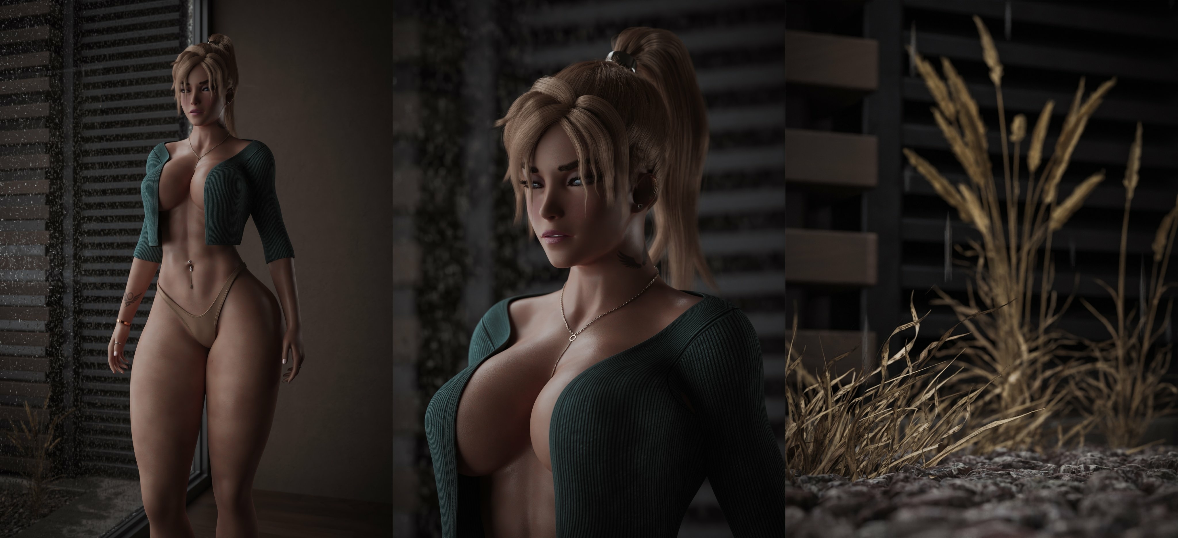 Cozy morning Mercy ☕️ Mercy Overwatch Naked Outfit Panties Big Tits Blonde Big Booty Big Ass Sexy Posing 7