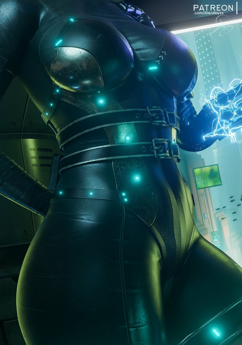 Cyberpunk Elizabeth from Bioshock Infinite🔥 Elizabeth Cyberpunk2077 Bioshock Infinite Latex Suit Armor Sfw Sexy 2
