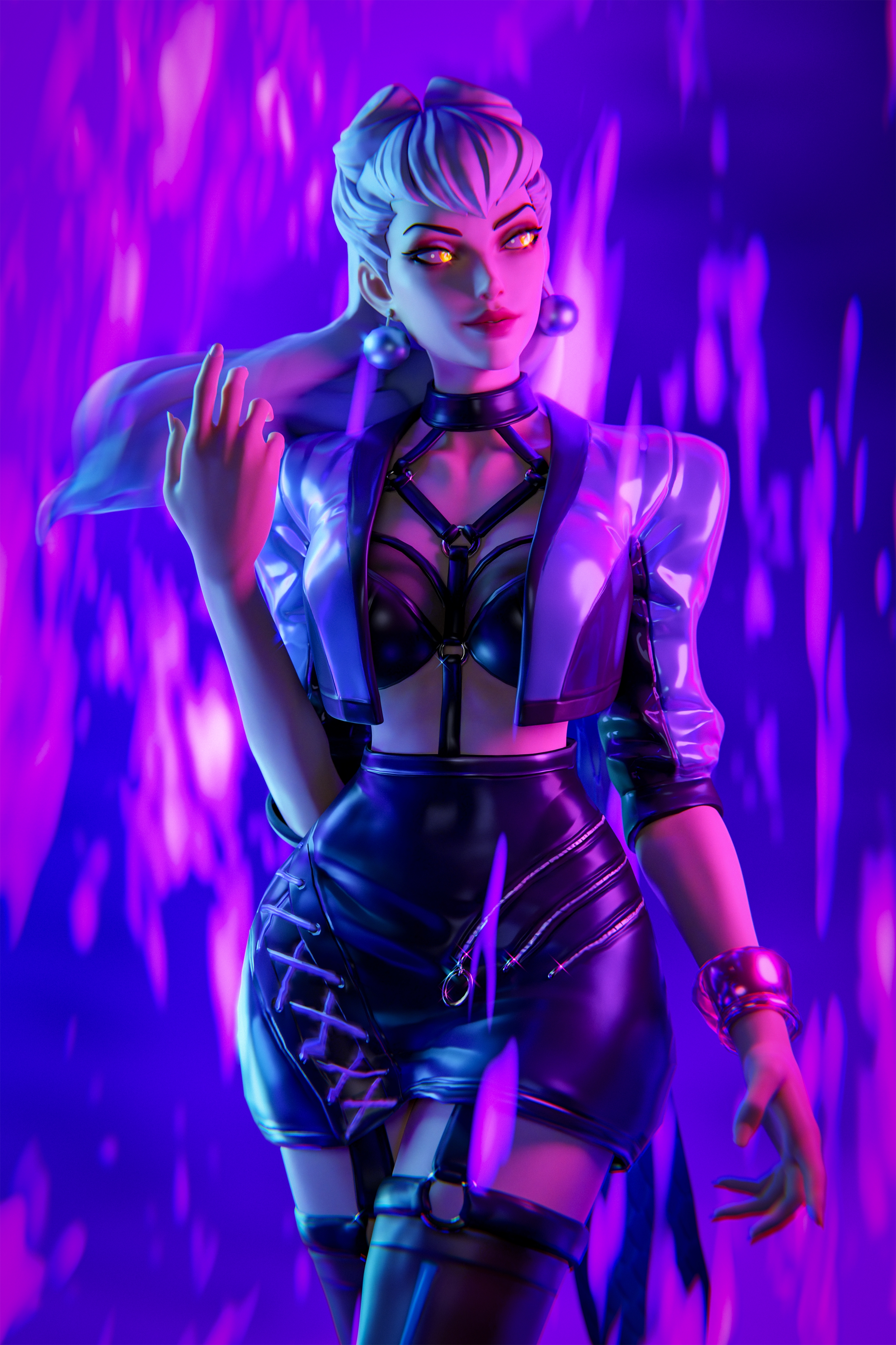 Evelynn pinup SFW Evelynn League Of Legends Big Tits Tits Natural Boobs 3d Porn 3d Girl Nsfw Rule34 Videogame Poster Sfw 2