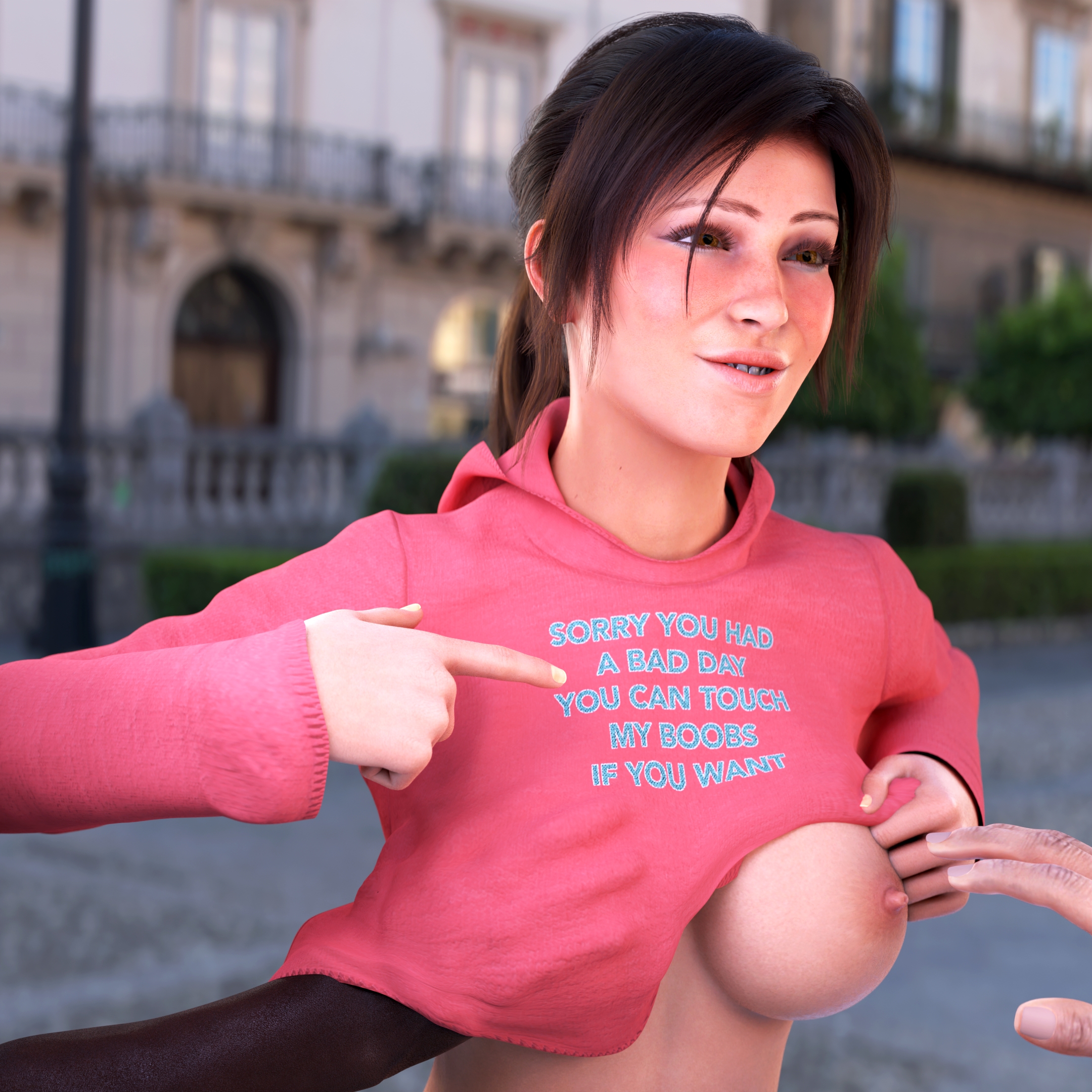The best way to cheer up Lara Croft Tomb Raider Boobs Touch 2