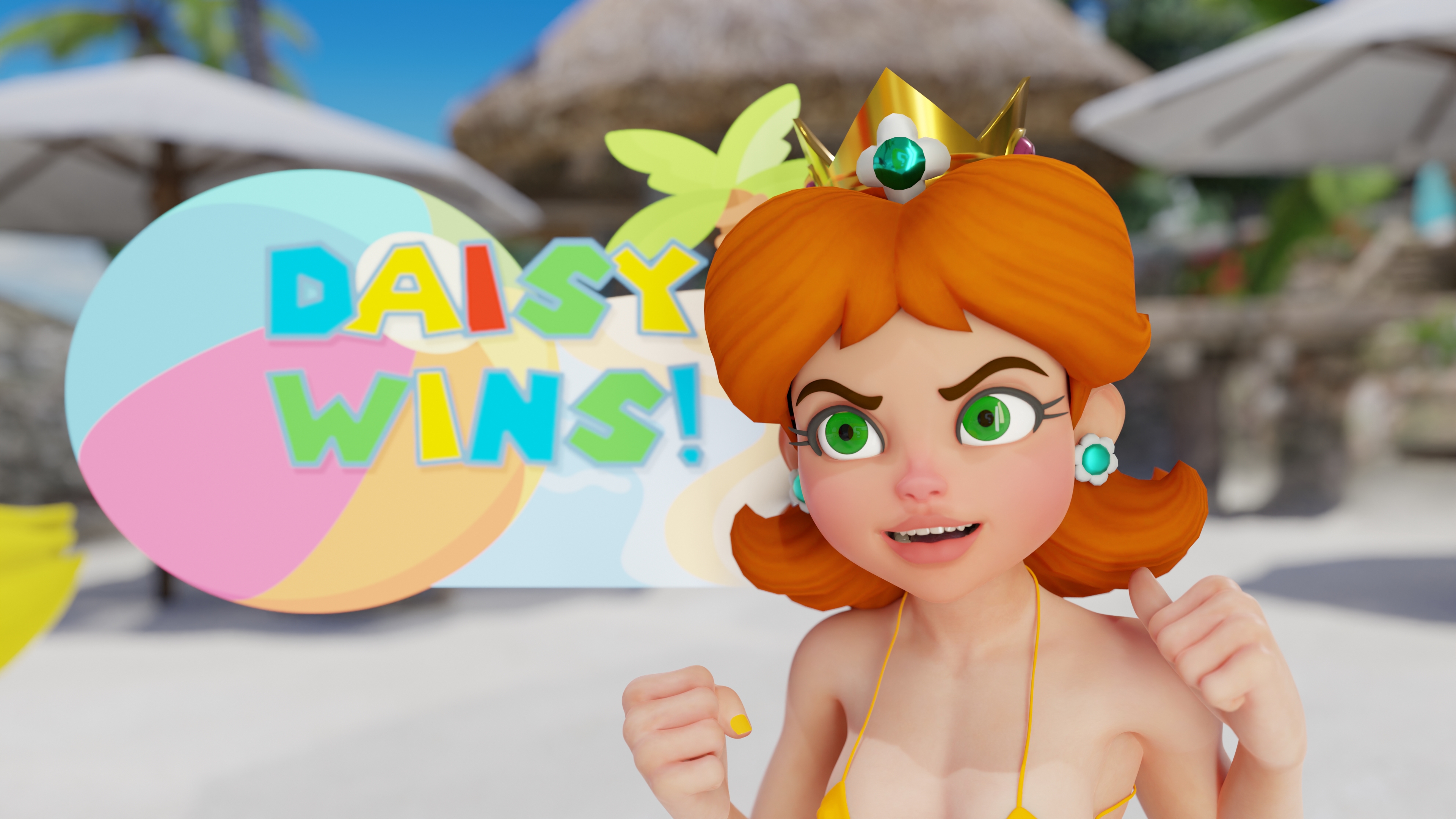 Peach and Daisy Pooltoy challenge! Princess Peach Princess Daisy Super Mario Inflation Fetish Body Inflation Animated Fat Bbw Belly Big Butt Balloon Rubber Hourglass Pose Mouth Taped 3