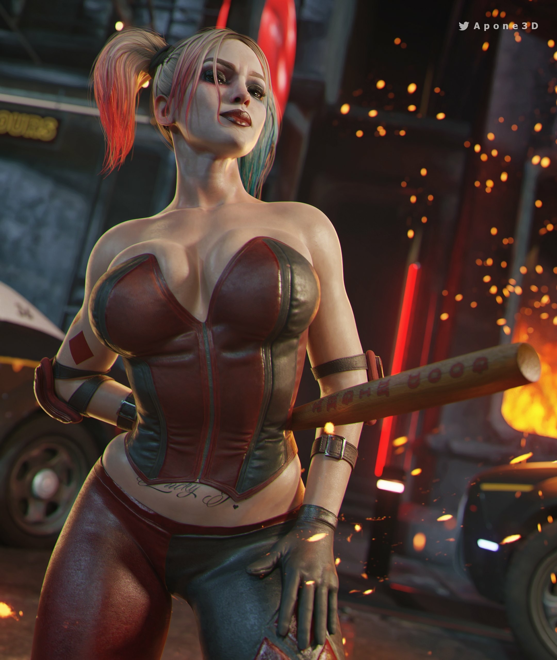 Harley Quinn Harley Quinn Suicide Squad Big Tits Naked Ass Big Ass Big boobs Horny Face Sexy 3d Porn