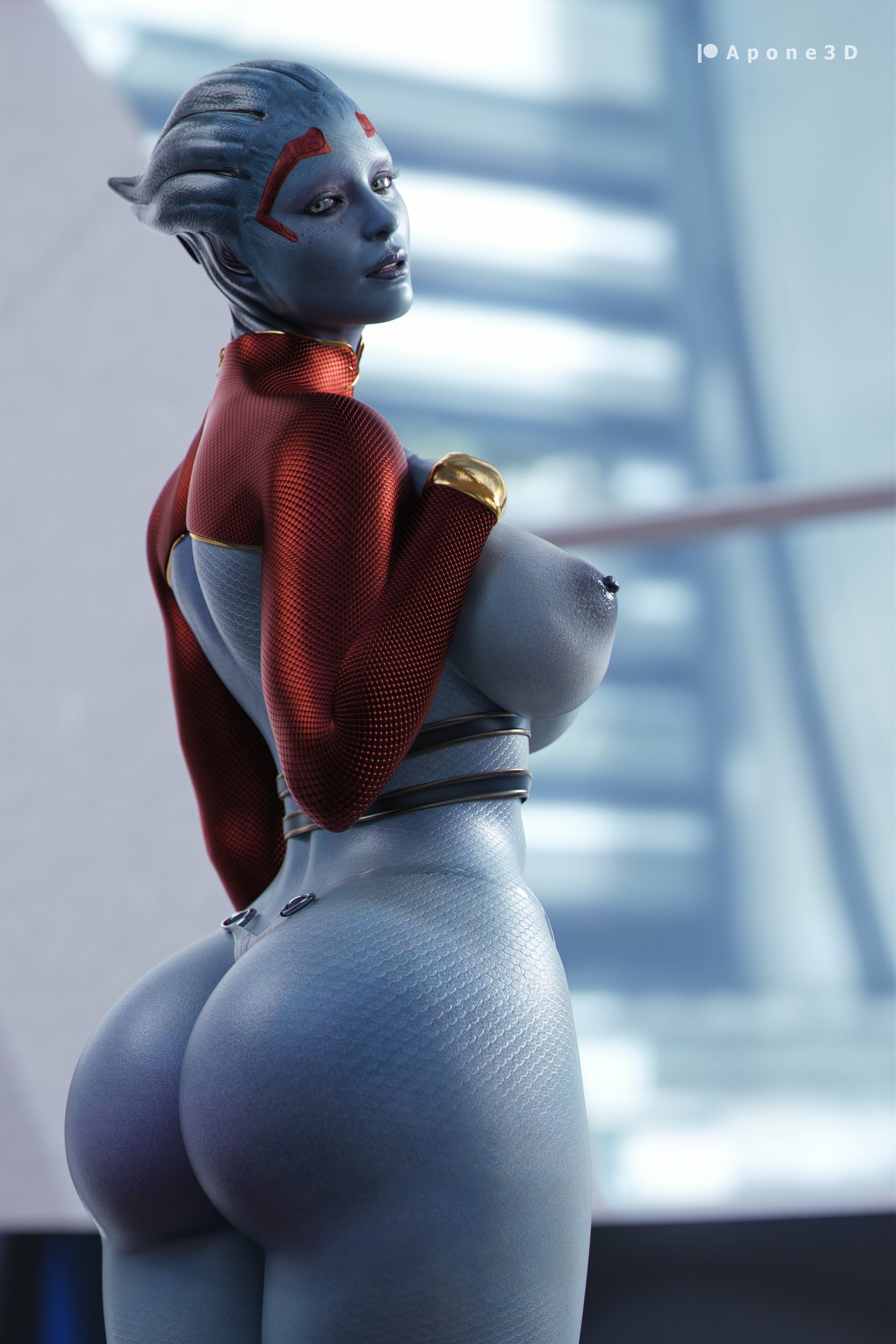 blue mommy 💙 Asari (mass Effect) Mass Effect Ass Big Ass Nipples Lingerie Sexy Lingerie Boobs Big boobs Horny Face Sexy 3d Porn